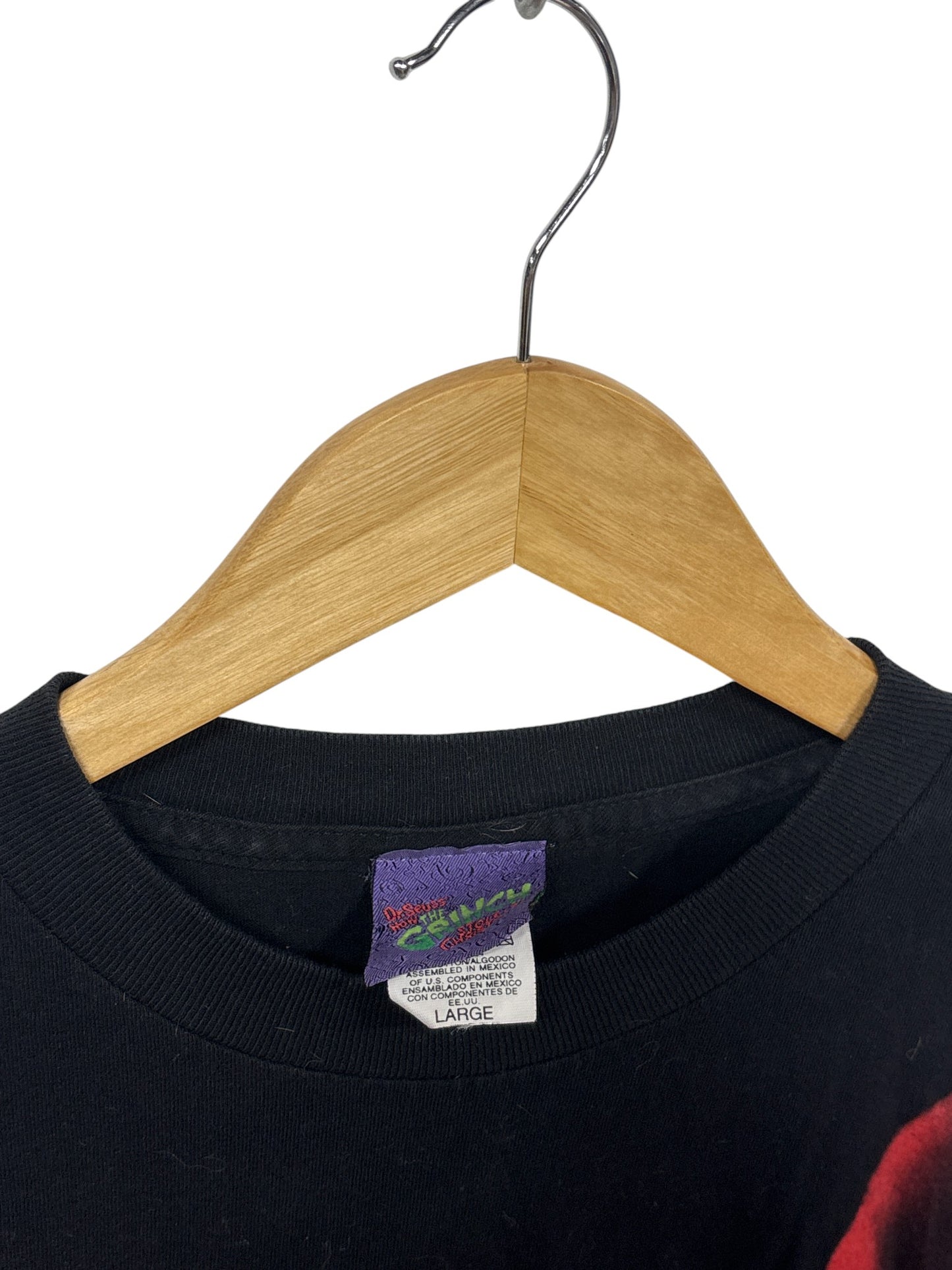 Vintage Dr. Seuss Grinch Stole Christmas Movie Promo Graphic Tee Size Large