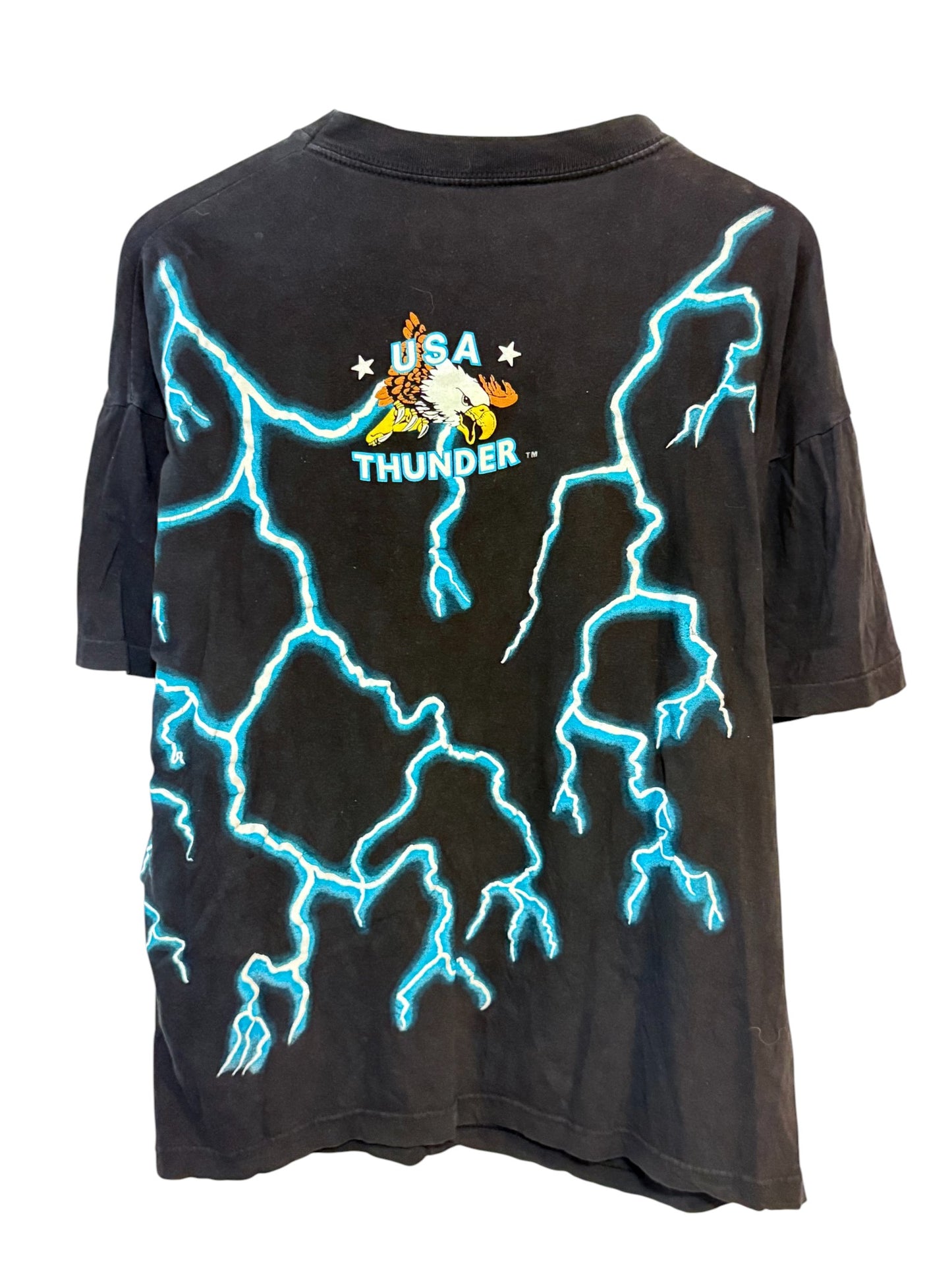 Vintage 90's American Thunder Legend White Buffalo AOP Tee Size XL