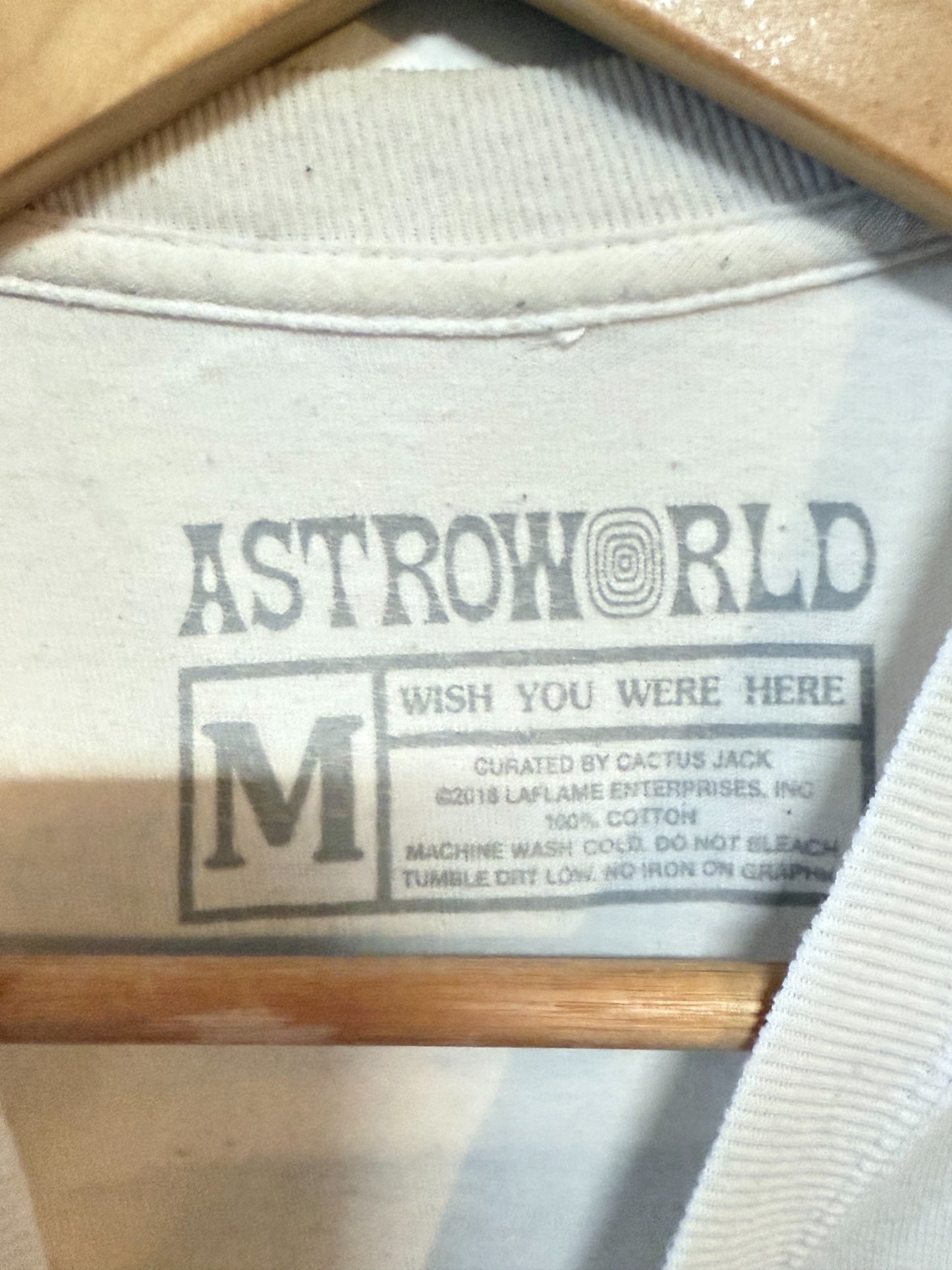 Travis Scott Wish You Were Here 2018 Astroworld Tee Size Medium