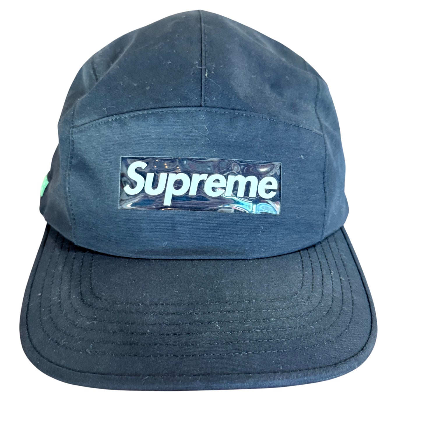 Supreme 5 Panel Black Box Logo Hat