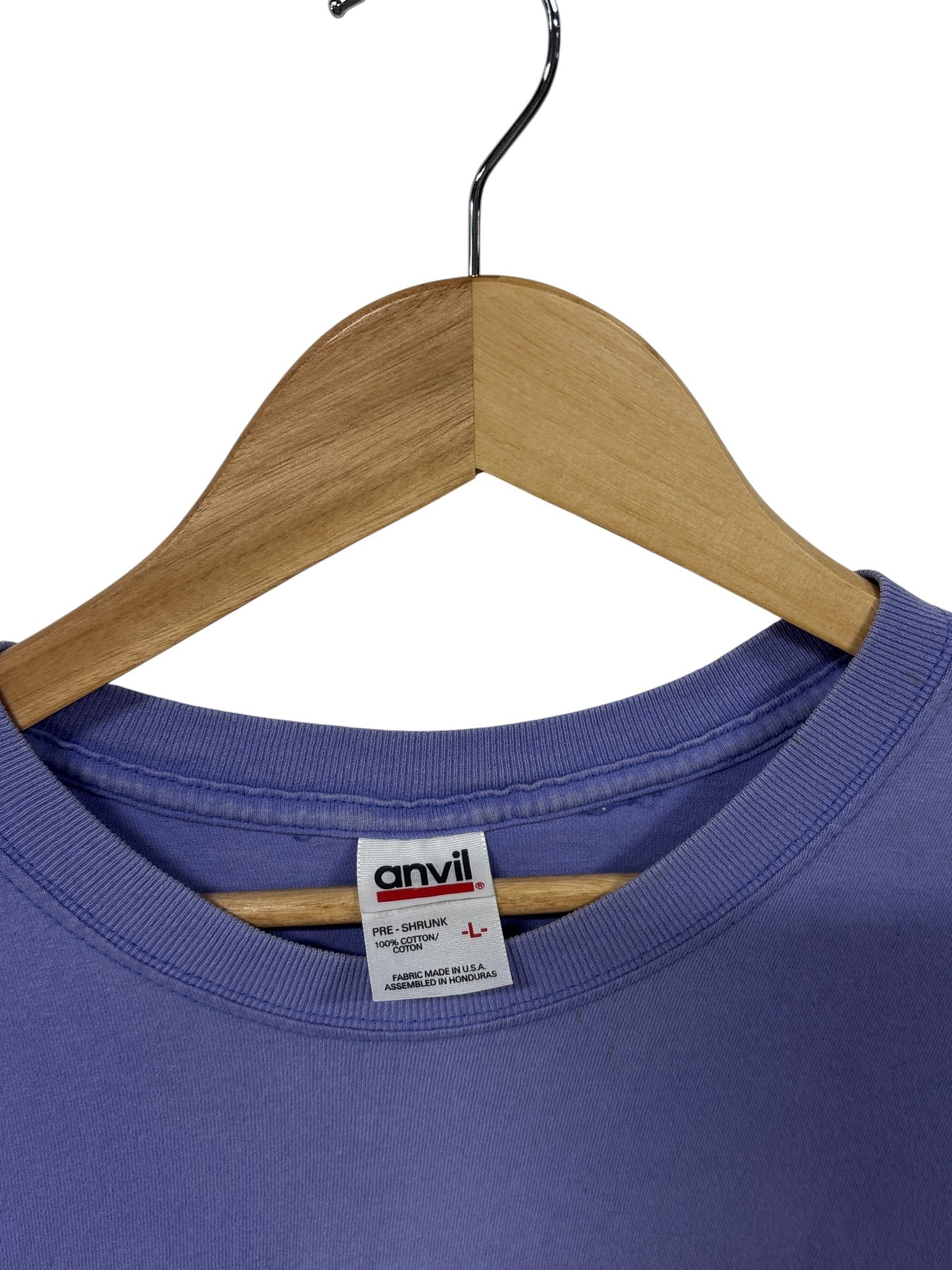 Vintage 90's Montana Wildflowers Purple Nature Graphic Tee Size Large