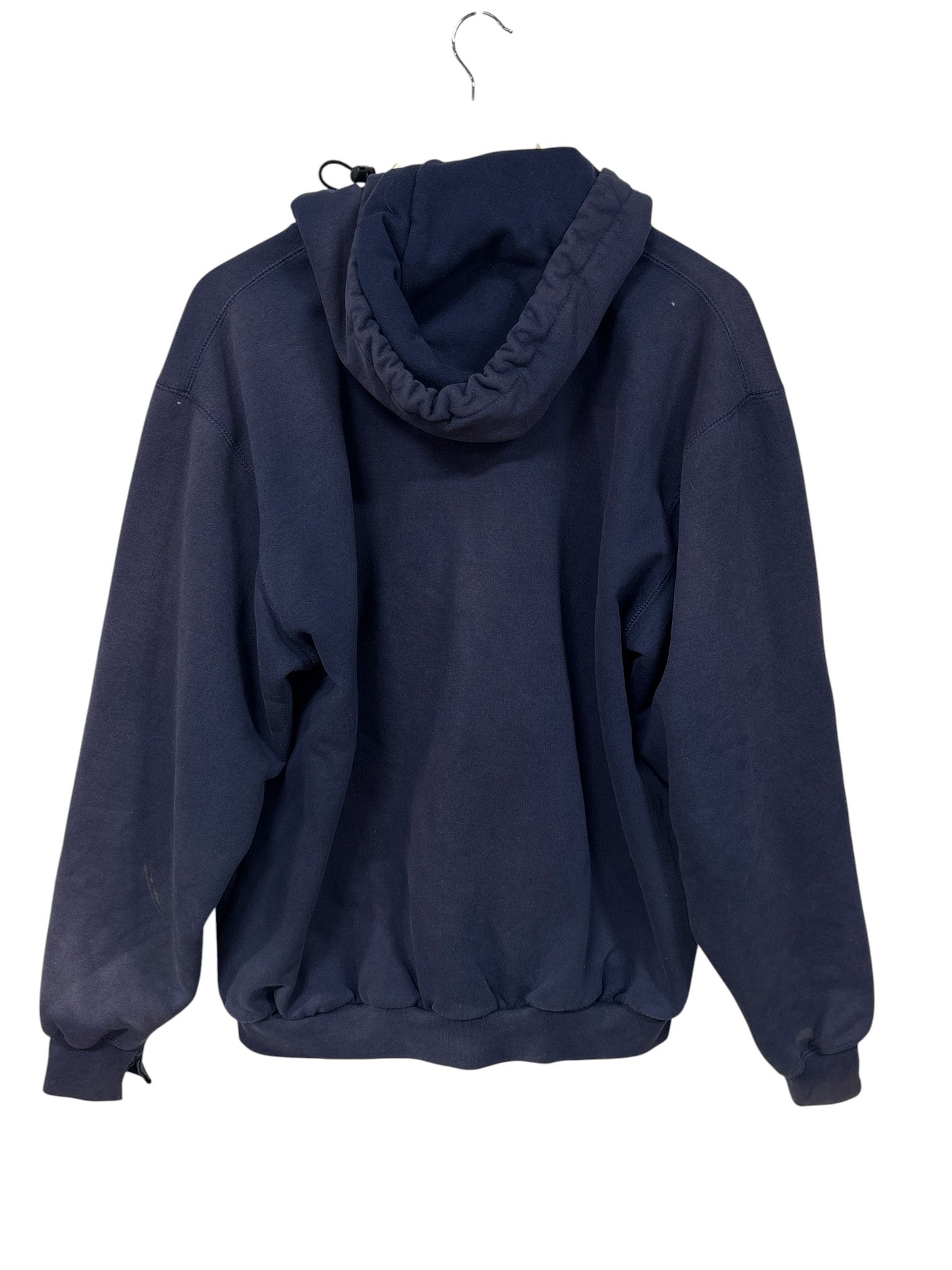 Vintage 90's Carhartt K129 Faded Navy Zip Up Hoodie Size Medium