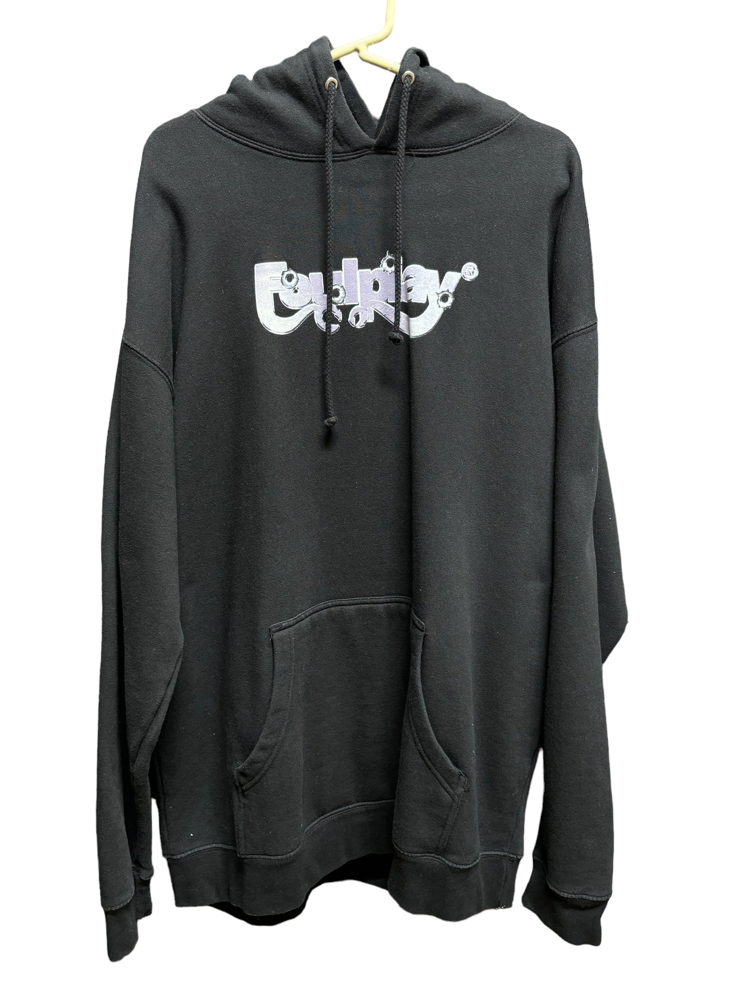 Foulplay Bullet Holes Black Hoodie Size XL