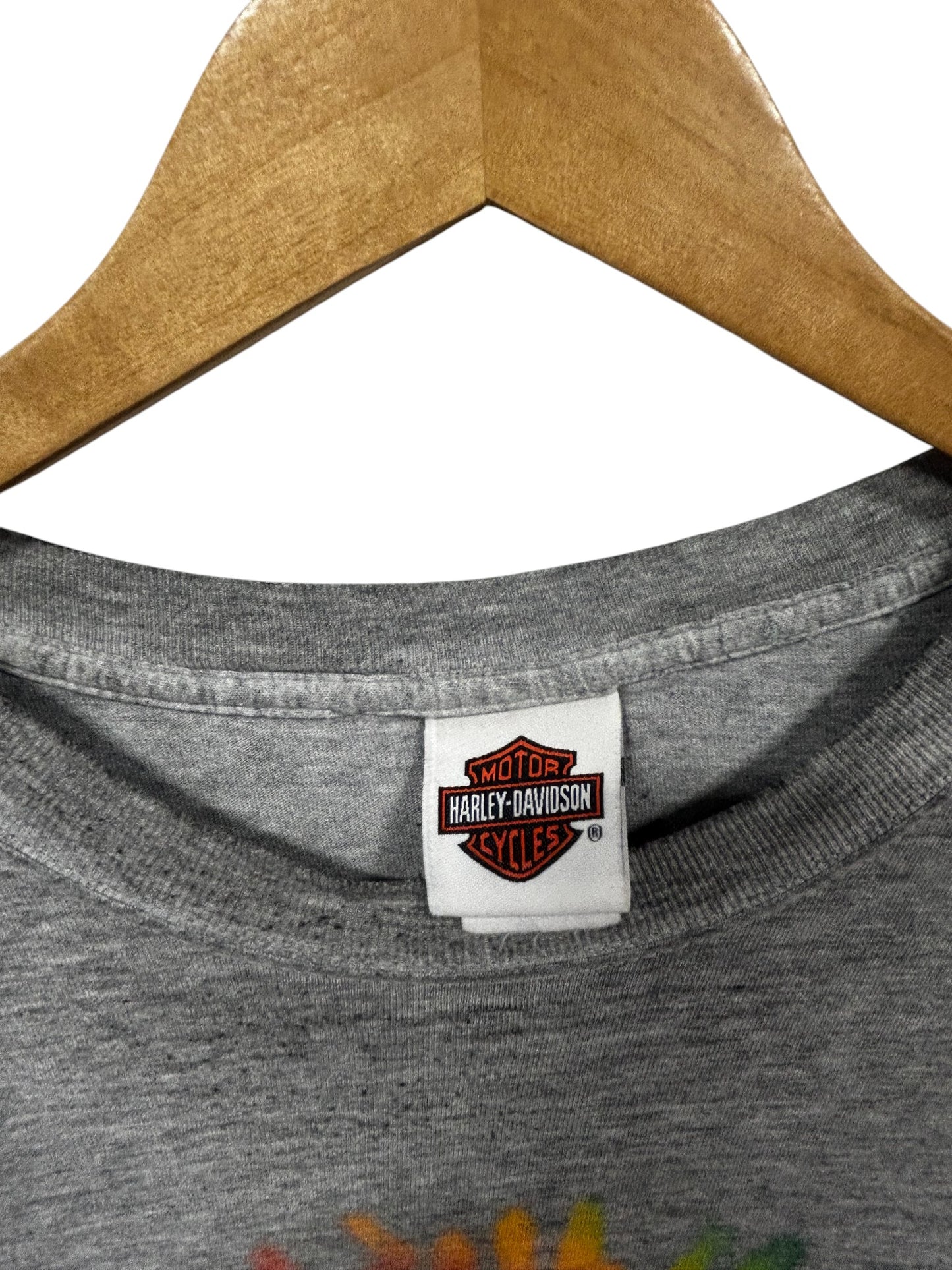 Harley Davidson Longer Lasting Custom Paint Biker Graphic Tee Size XL