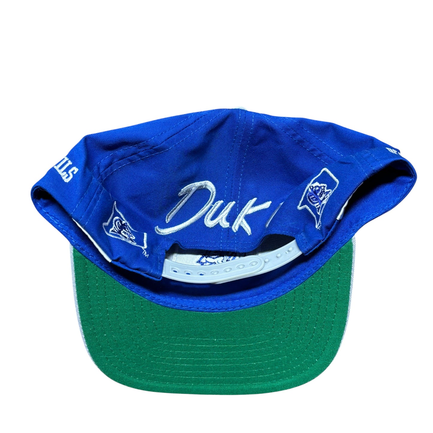 Vintage 90's Duke Blue Devils North Carolina Mascot Logo Snapback Hat