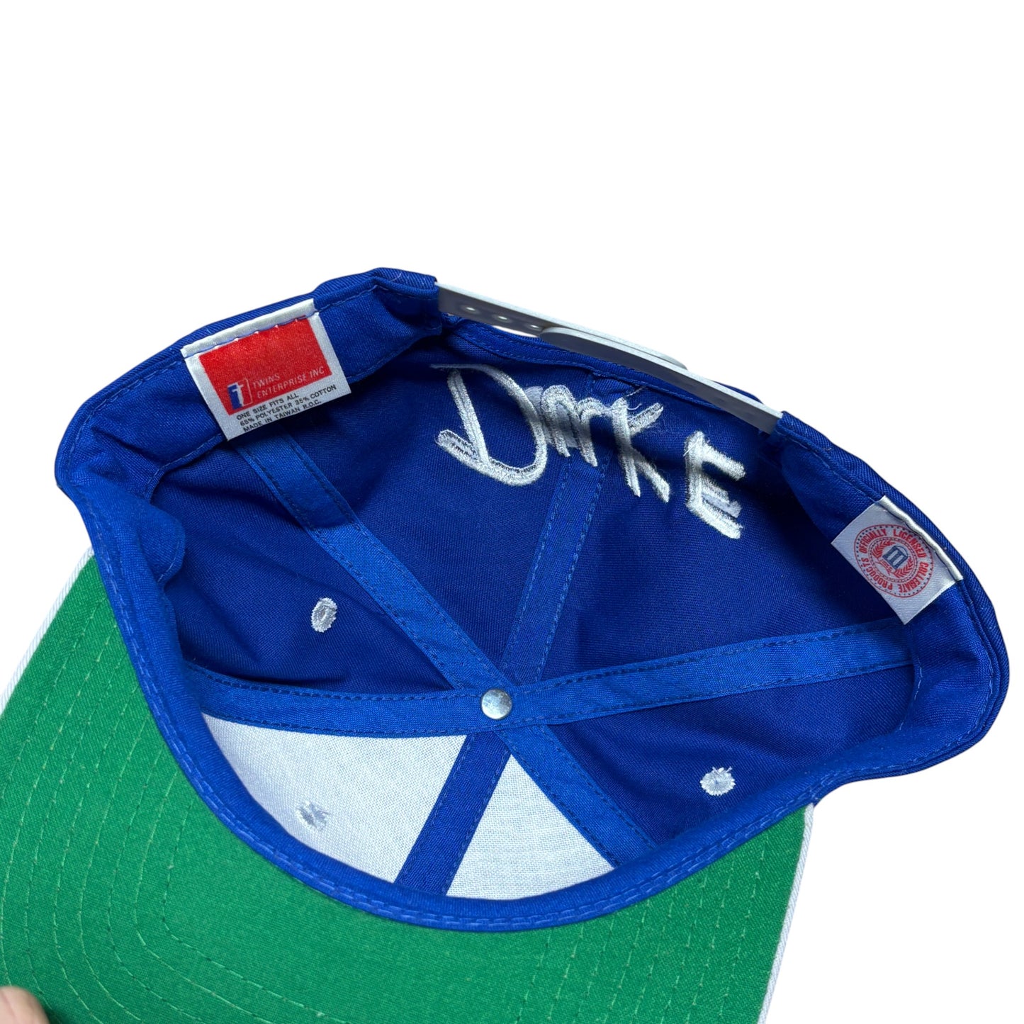 Vintage 90's Duke Blue Devils North Carolina Mascot Logo Snapback Hat