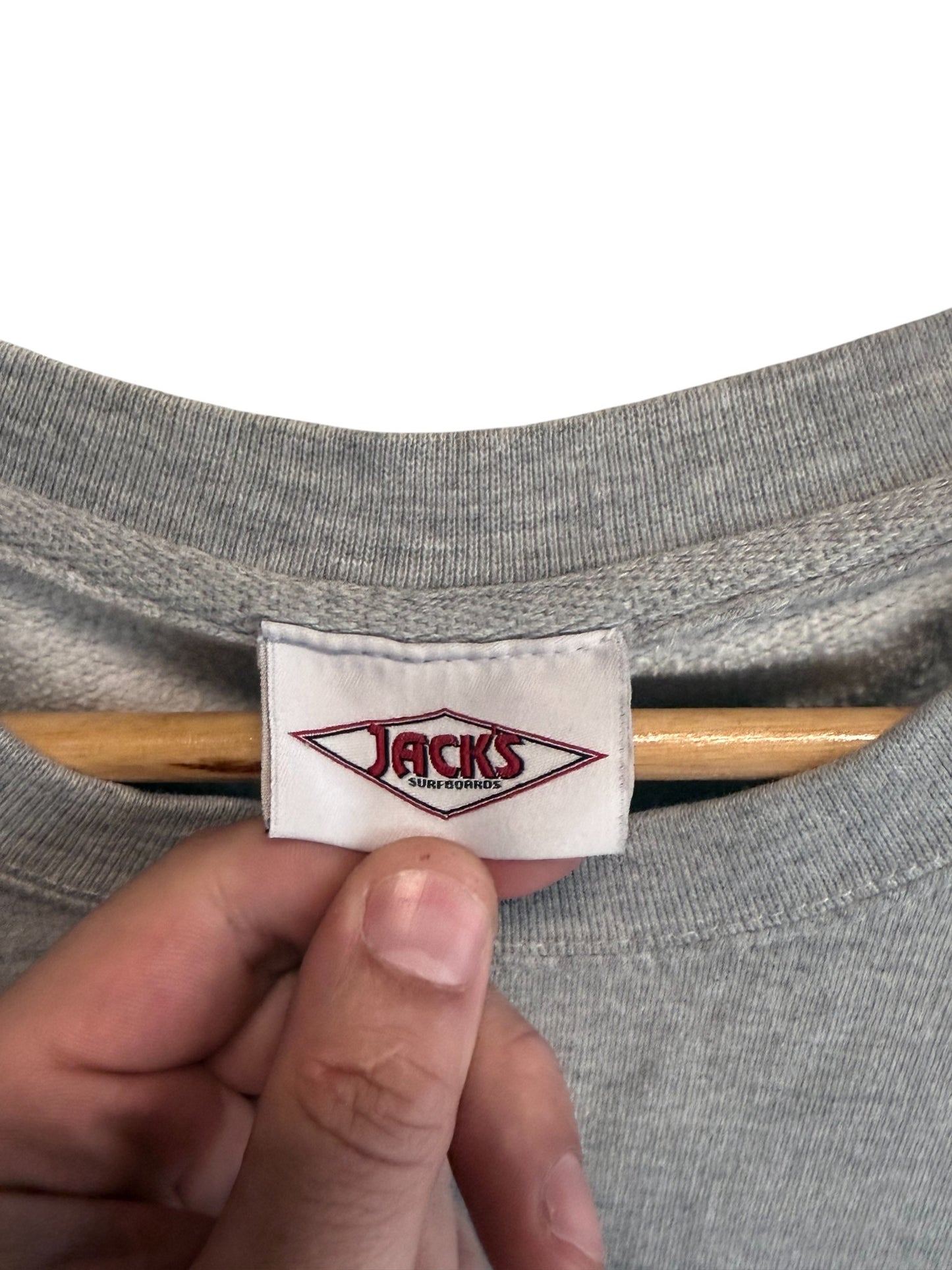 Vintage 90's Jack's Surfboards Cutoff Graphic Surfing Tee Size XL