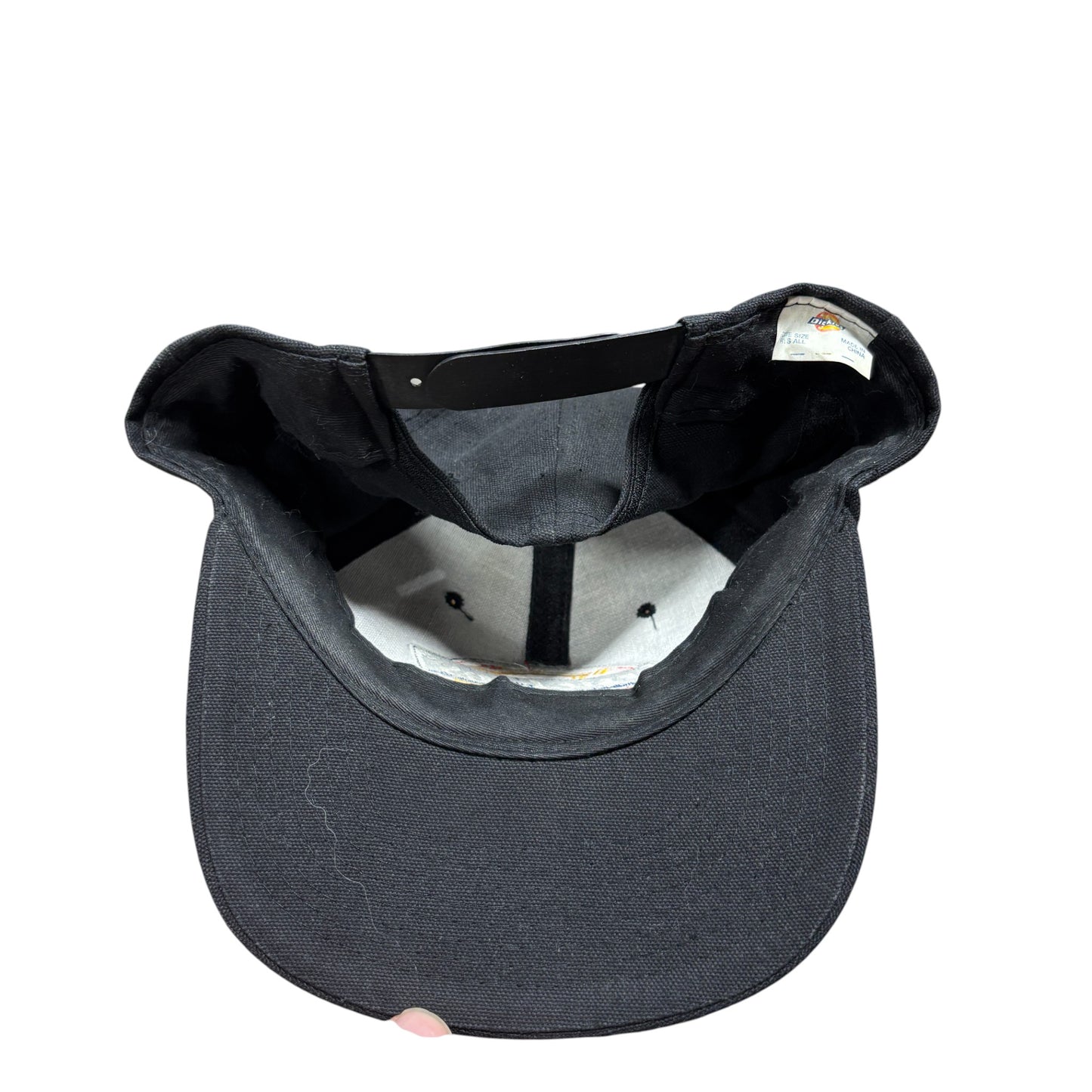 Vintage Dickies Classic Logo Black Snapback Hat