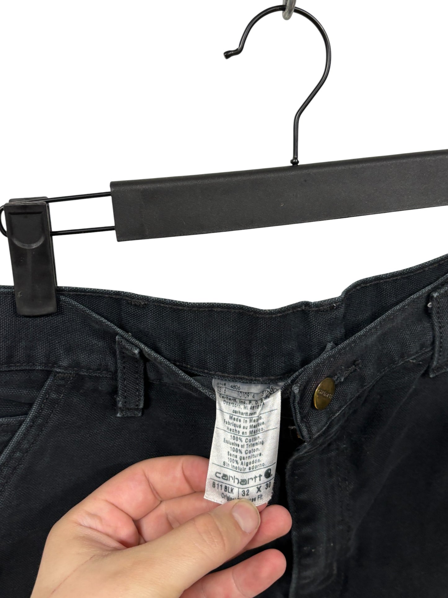 Vintage Carhartt Black Carpenter Pants Size 32x30