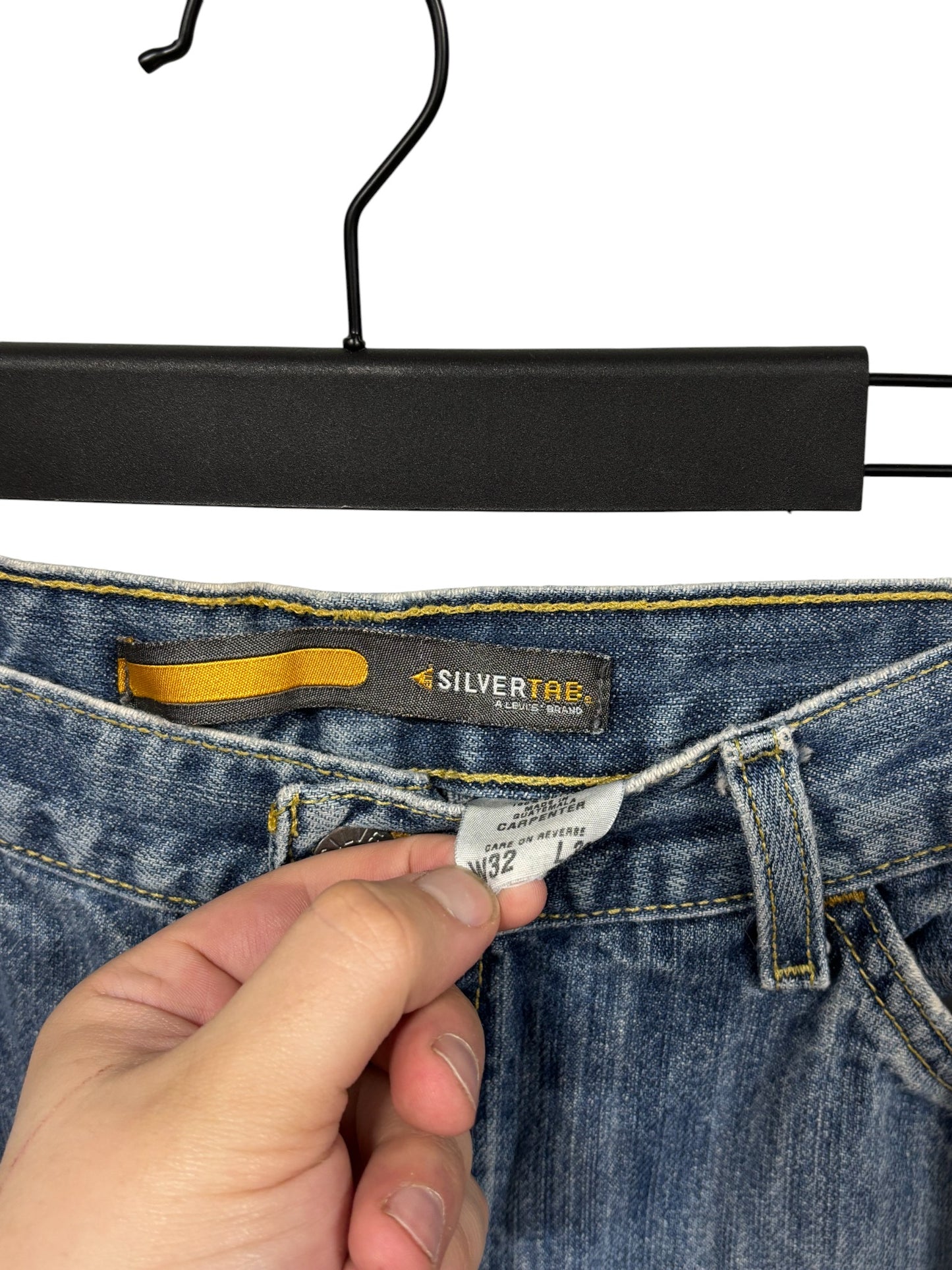 Vintage Y2K Levi's Silvertab Light Wash Baggy Denim Jeans Size 32x30