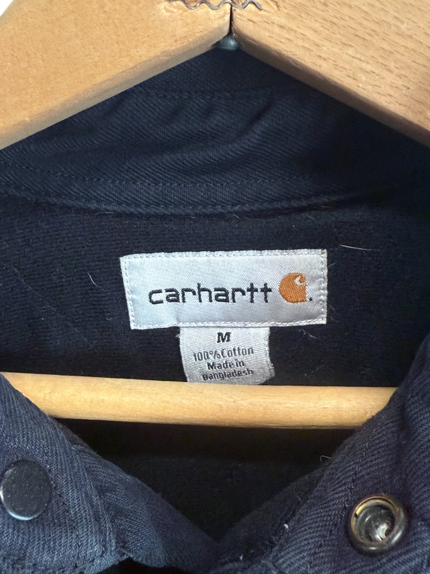 Vintage Carhartt Heavyweight Button Up Long Sleeve Shirt Size Medium