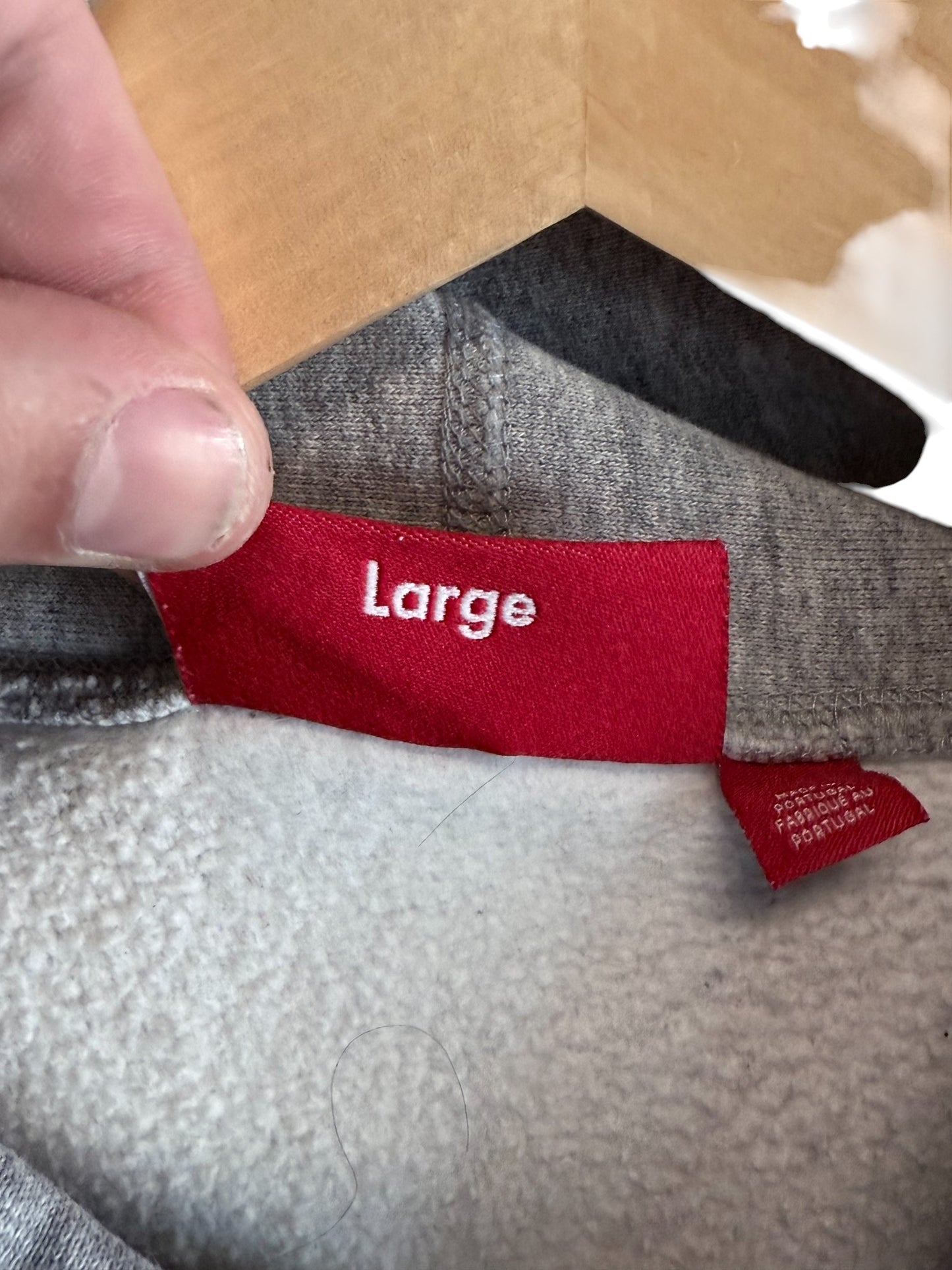 Supreme FW24 Printed Arc Grey Hoodie Size Large