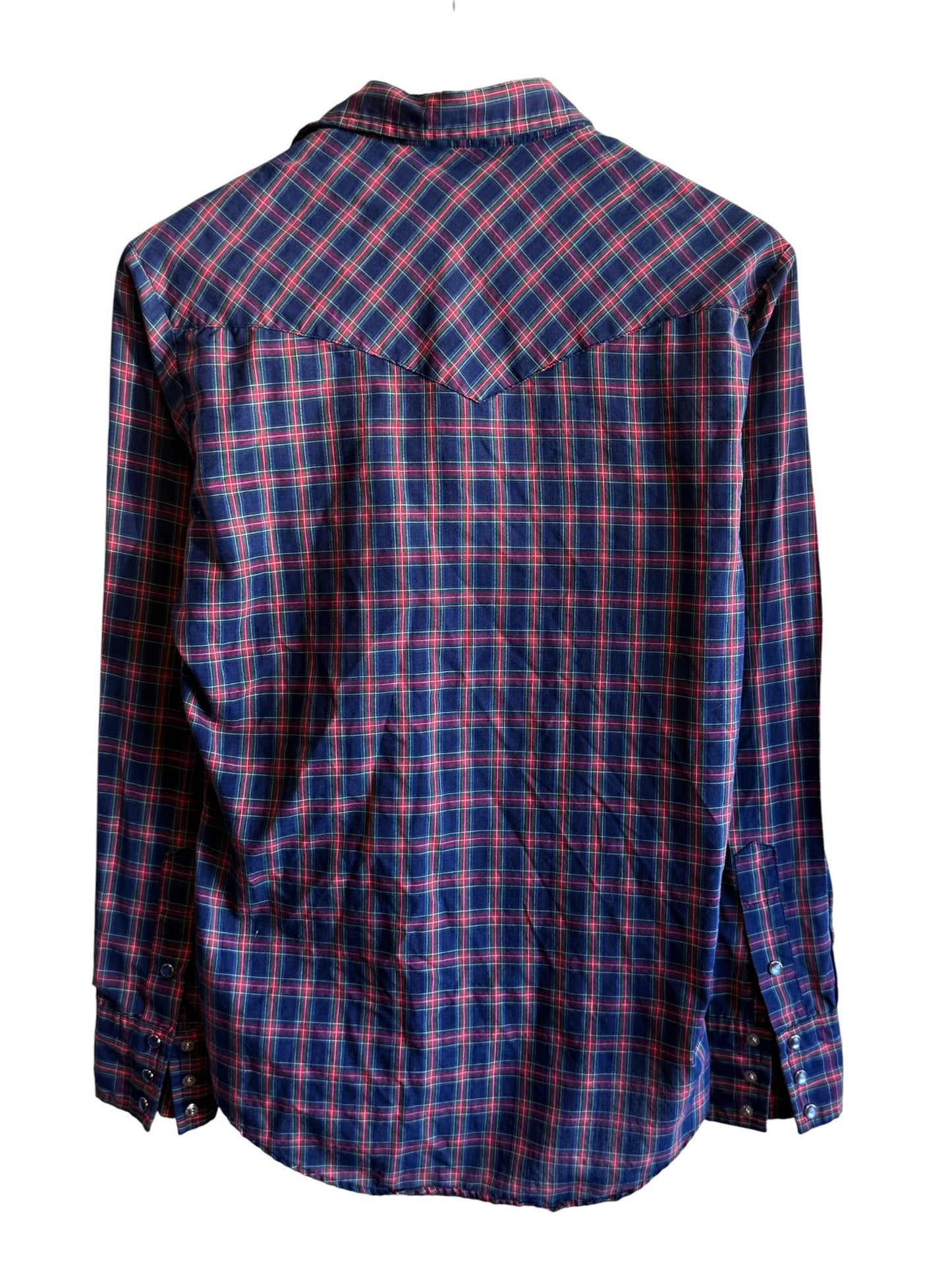 Vintage 70's Sears Western Wear Pearl Snap Button Up Shirt Size Medium