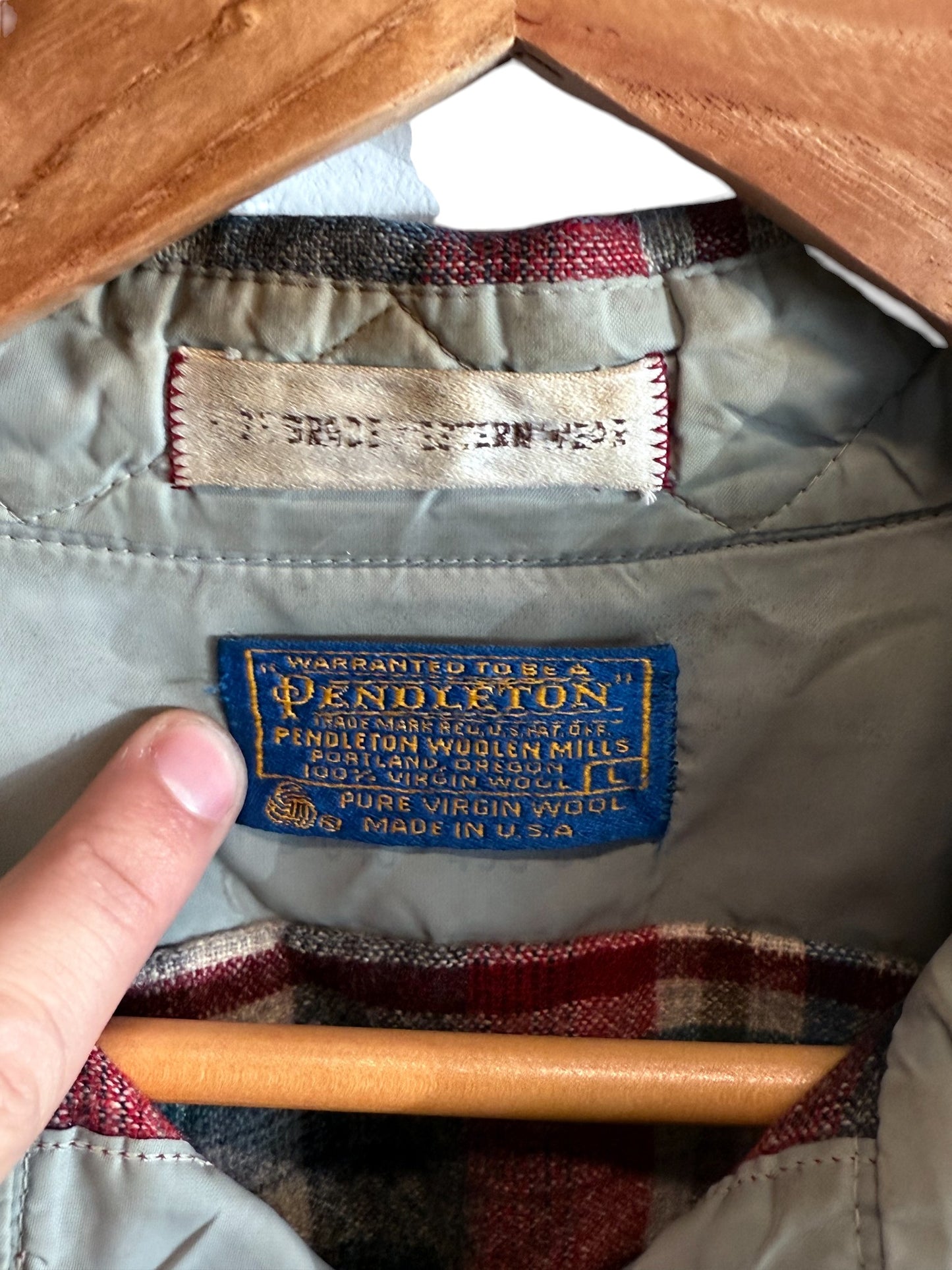 Vintage Pendleton High Grade Western Wear Pearl Snap Button Up Shirt Size Large