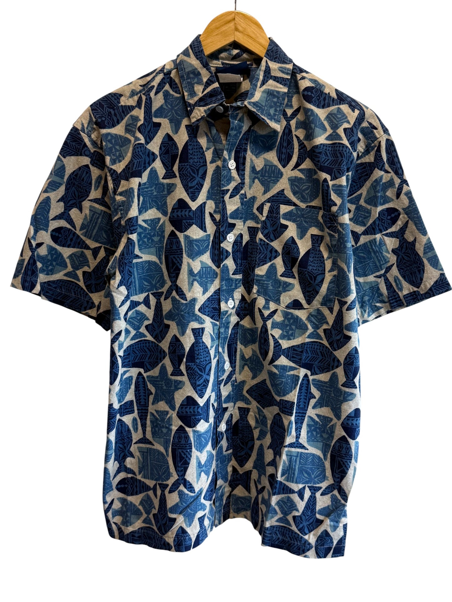 Vintage 90's Fast Breakers Hawaiian Vacation Button Up Shirt Size Large