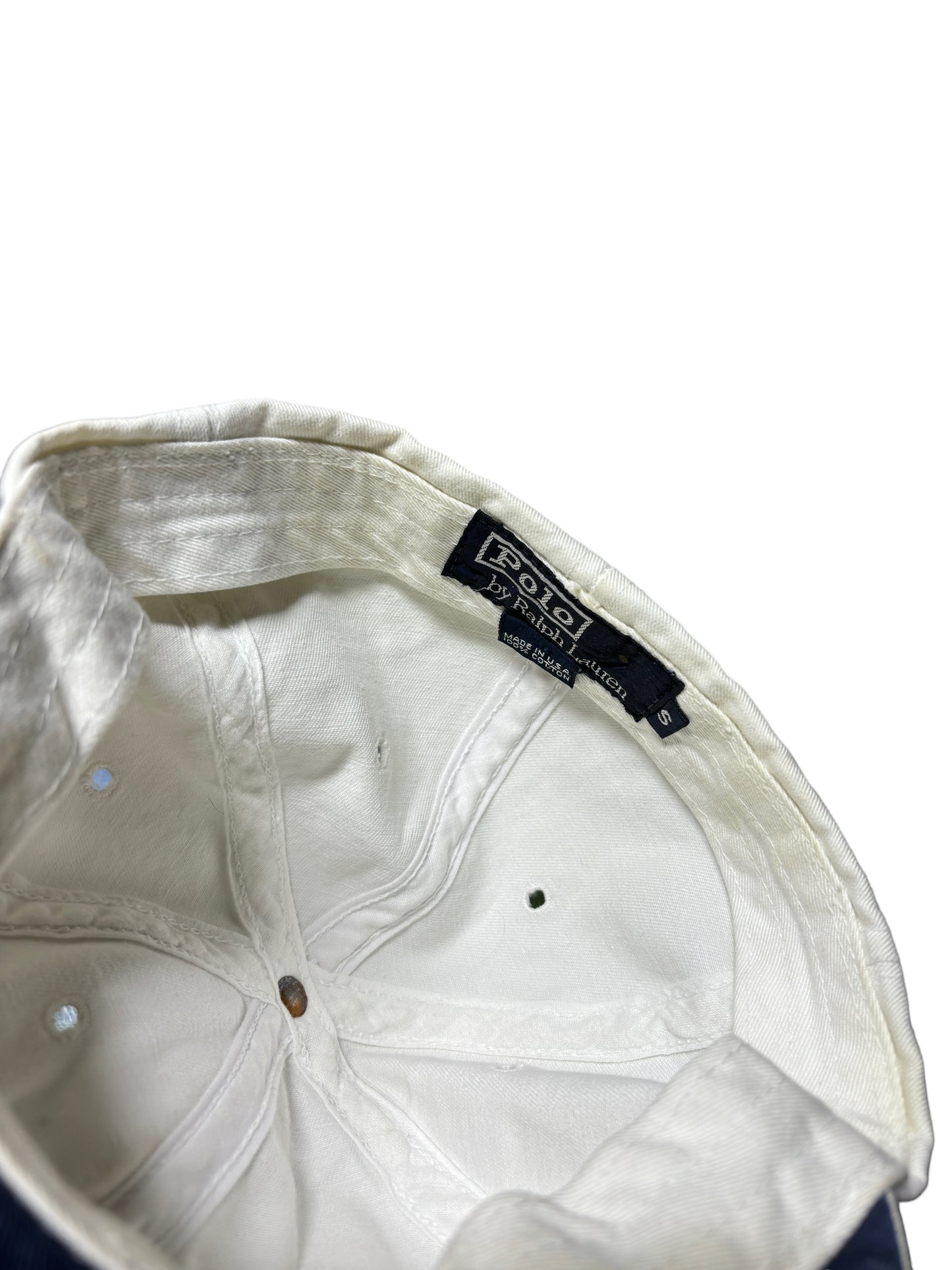 Vintage 1993 Polo Ralph Lauren Long Brim CP RL-93 Stadium Hat Size Small