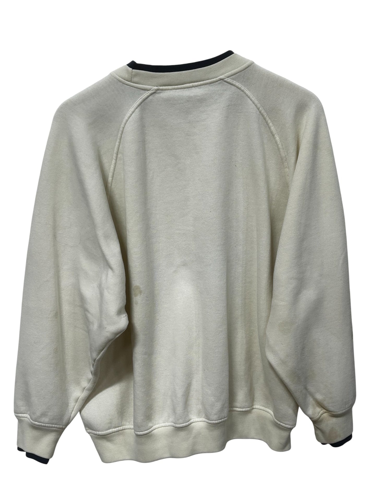 Vintage 90's White Blank Crewneck Sweater Size XL