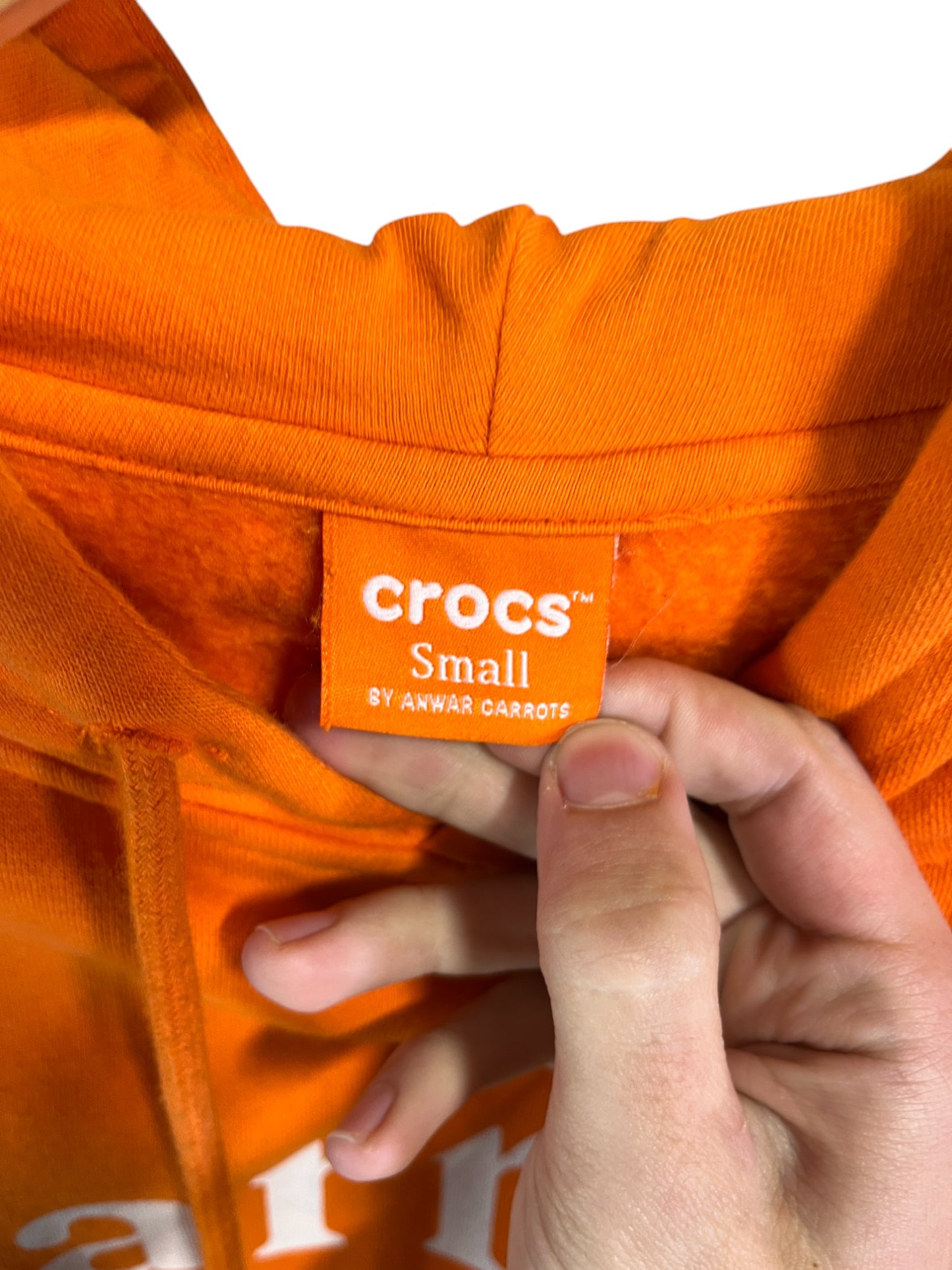 Carrots x Crocs Orange Pullover Hoodie Size Small