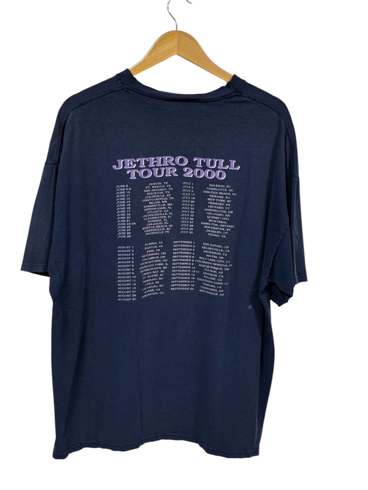 Vintage 2000 Jethro Tull Leg to Stand on Tour Band Tee Size XXL