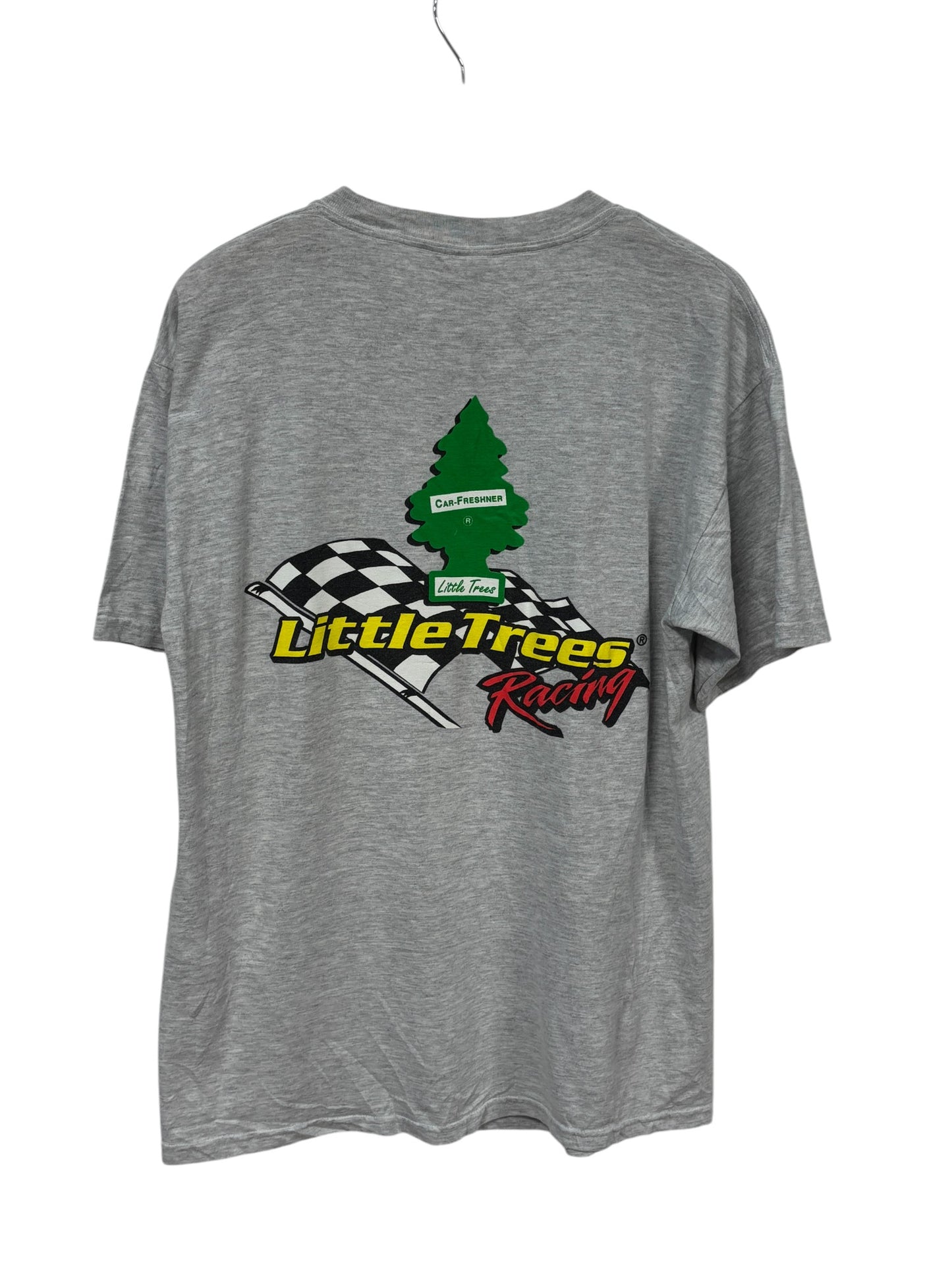 Vintage Y2K Little Trees Racing NASCAR Graphic Tee Size Large