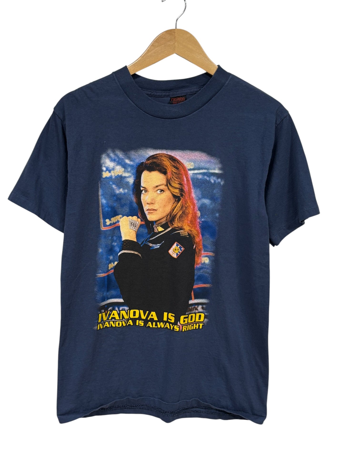 Vintage Babylon 5 Ivanova is God Television Promo Tee Size Medium