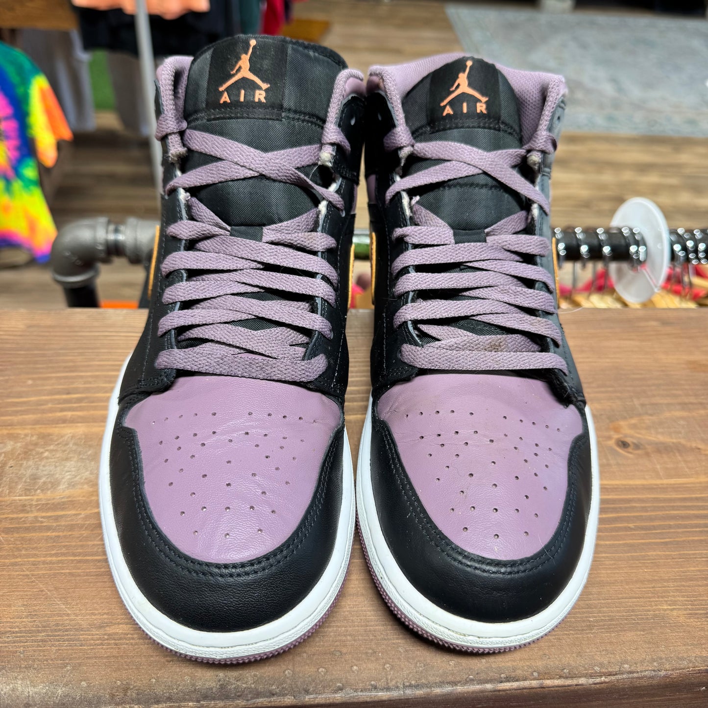 Jordan 1 Mid 'Black Sky Mauve' Size 10.5