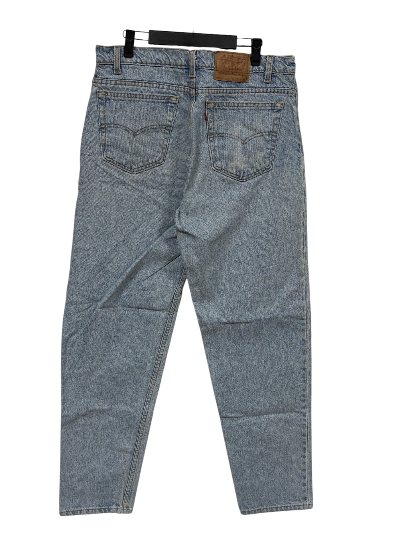 Vintage 90's Levi's 550 Relaxed Fit Tapered Leg Denim Jeans Size 33x32
