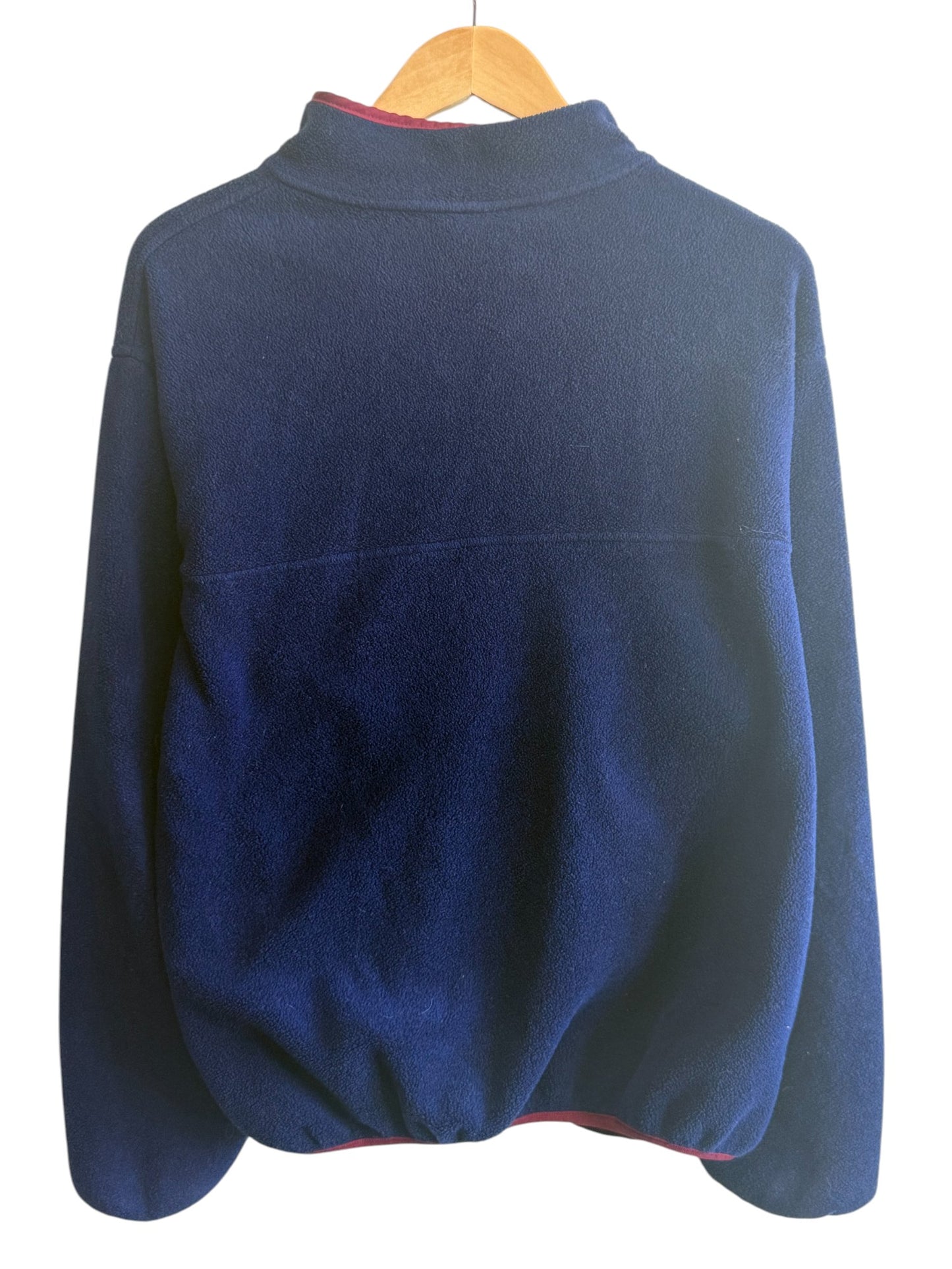 Vintage Land's End Navy Blue Fleece Sweater Size Medium