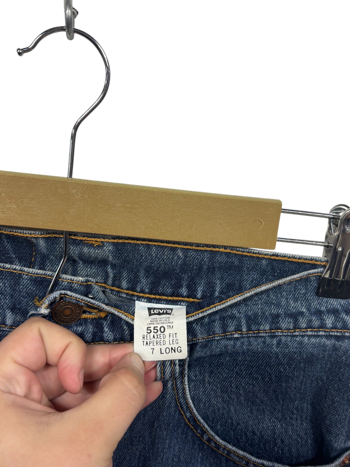 Vintage 90's Levi's Women's 550 Relaxed Fit Tapered Leg Jeans Size 28x31