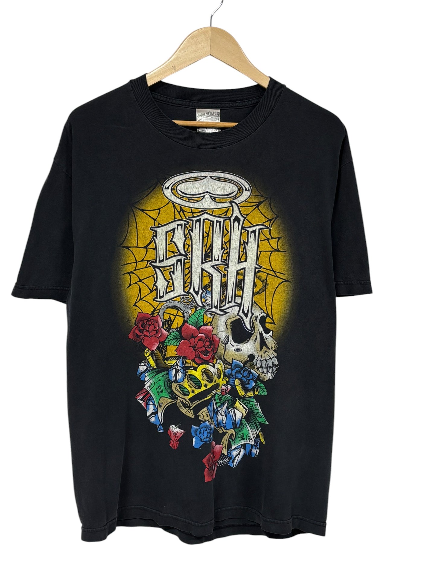 Vintage Y2K SRH Skate Motocross Big Print Graphic Tee Size Large