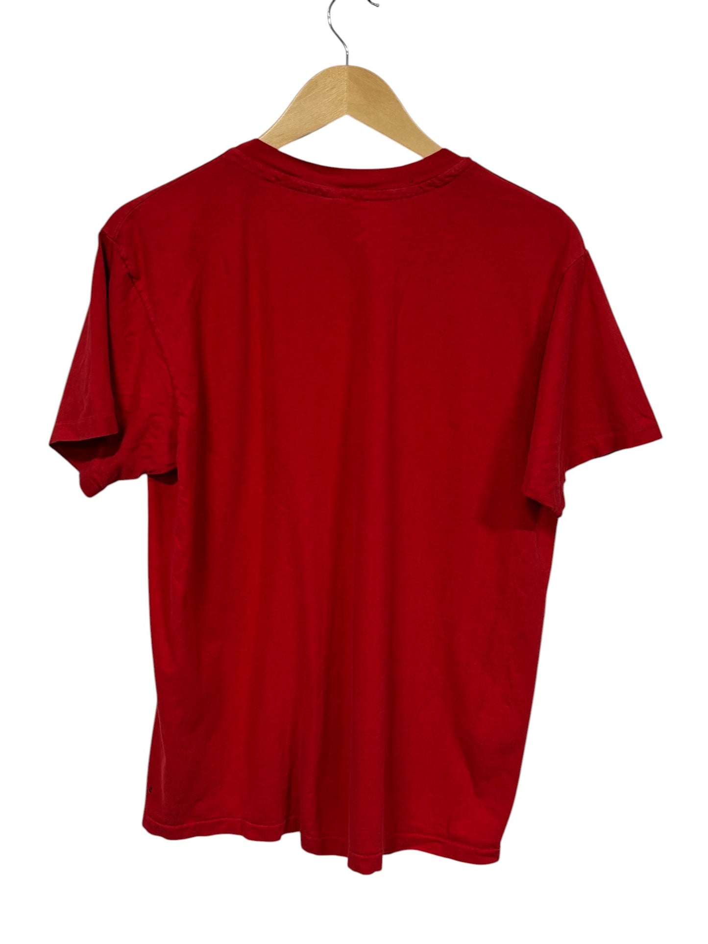 Vintage 80's Hanes Red Blank Pocket Tee Size Large