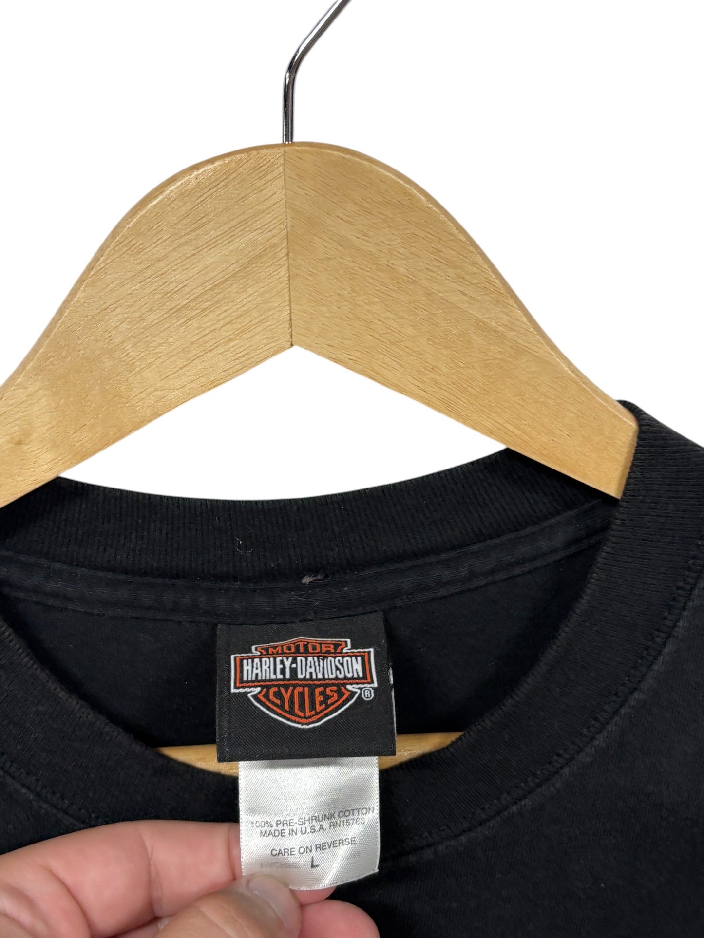 Harley Davidson Seattle Washington Biker Graphic Tee Size Large