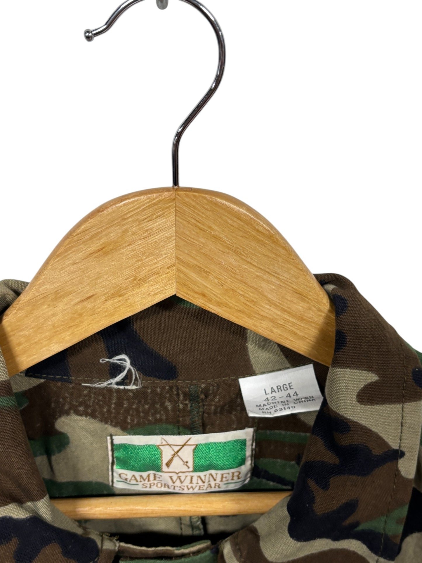 Vintage 90's Game Winner Sportswear Camo Hunting Jacket Size Large