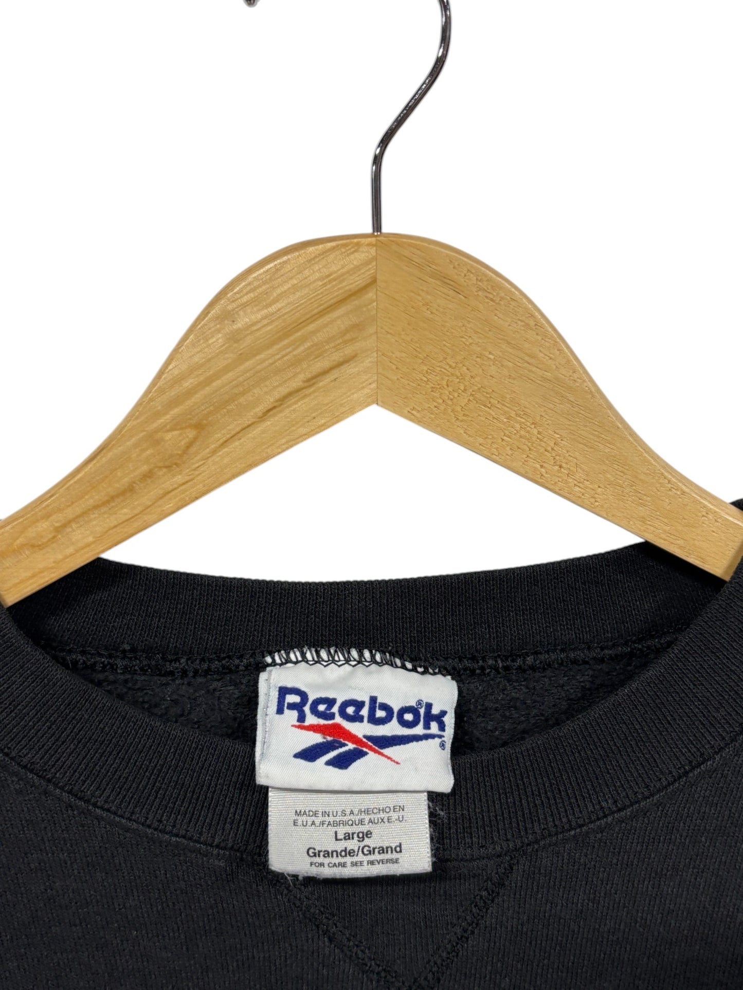 Vintage 90's Reebok Classic Logo Big Print Sweater Size Large