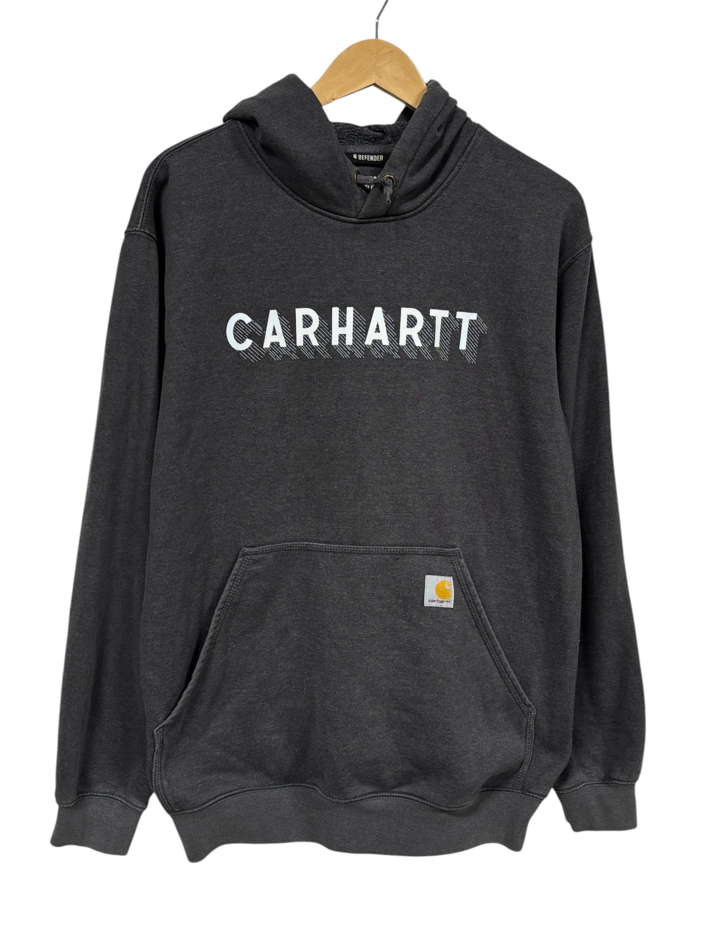Carhartt Classic Loose Fit Grey Pullover Hoodie Size Medium