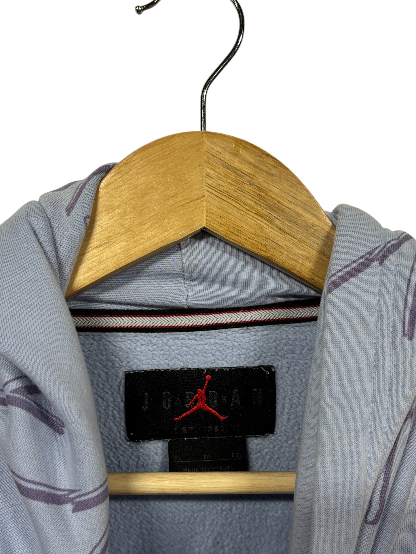 Jordan Brand Flight Logo All Over Print Hoodie Size XL