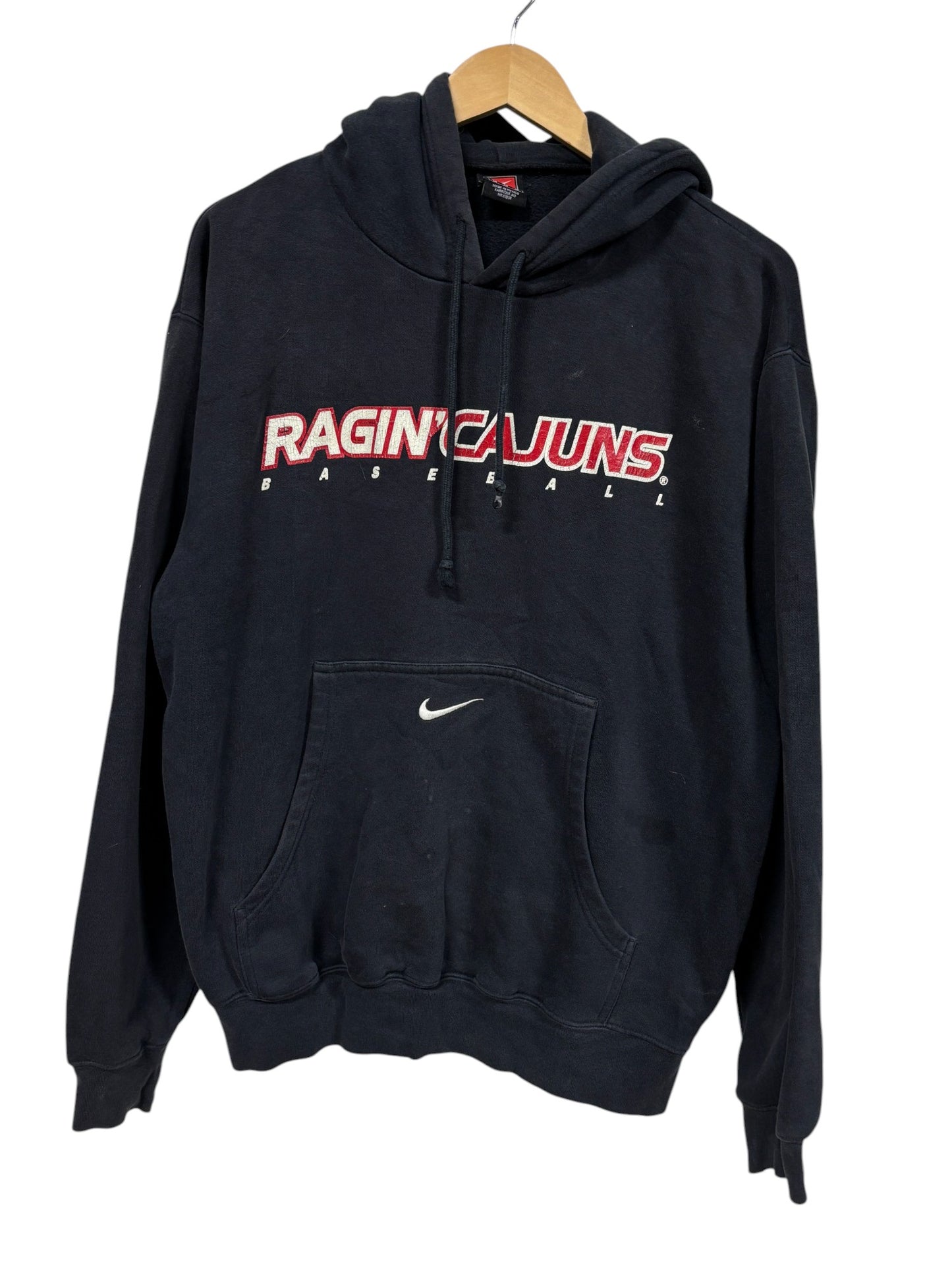 Vintage Nike Ragin Cajuns Baseball Pocket Swoosh Hoodie Size Medium