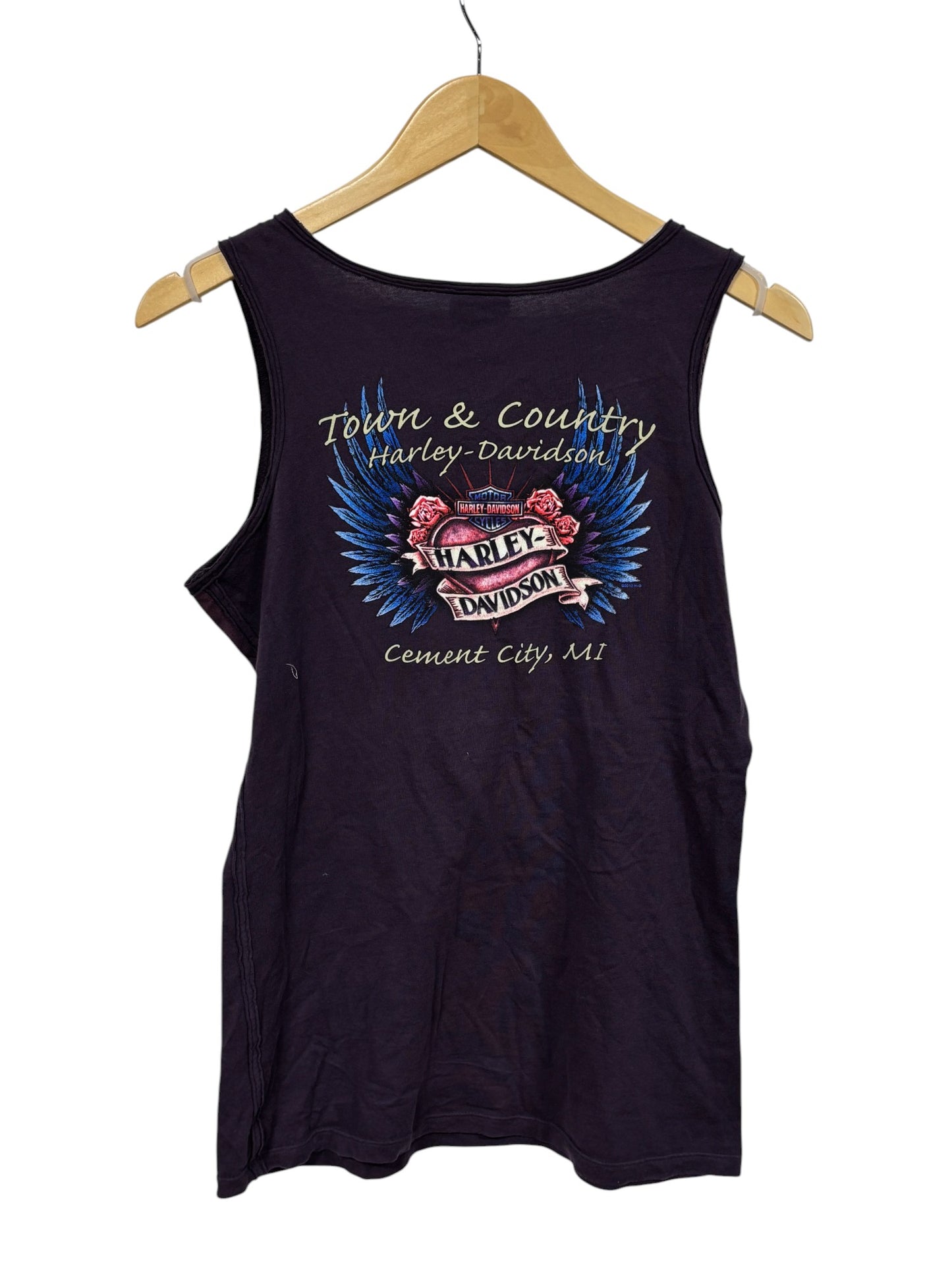Vintage Women's Harley Davidson Biker Tank Top Shirt Size Medium