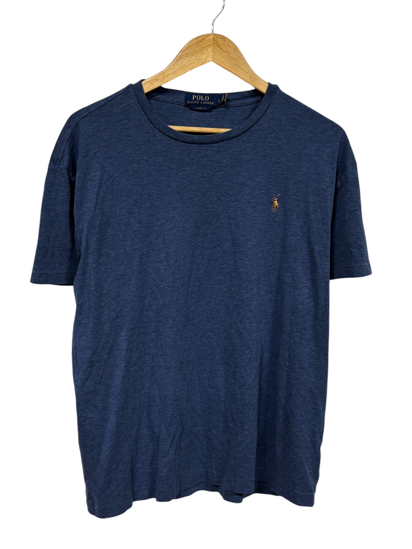 Polo Ralph Lauren Blue Classic Logo Pony Tee Size Large