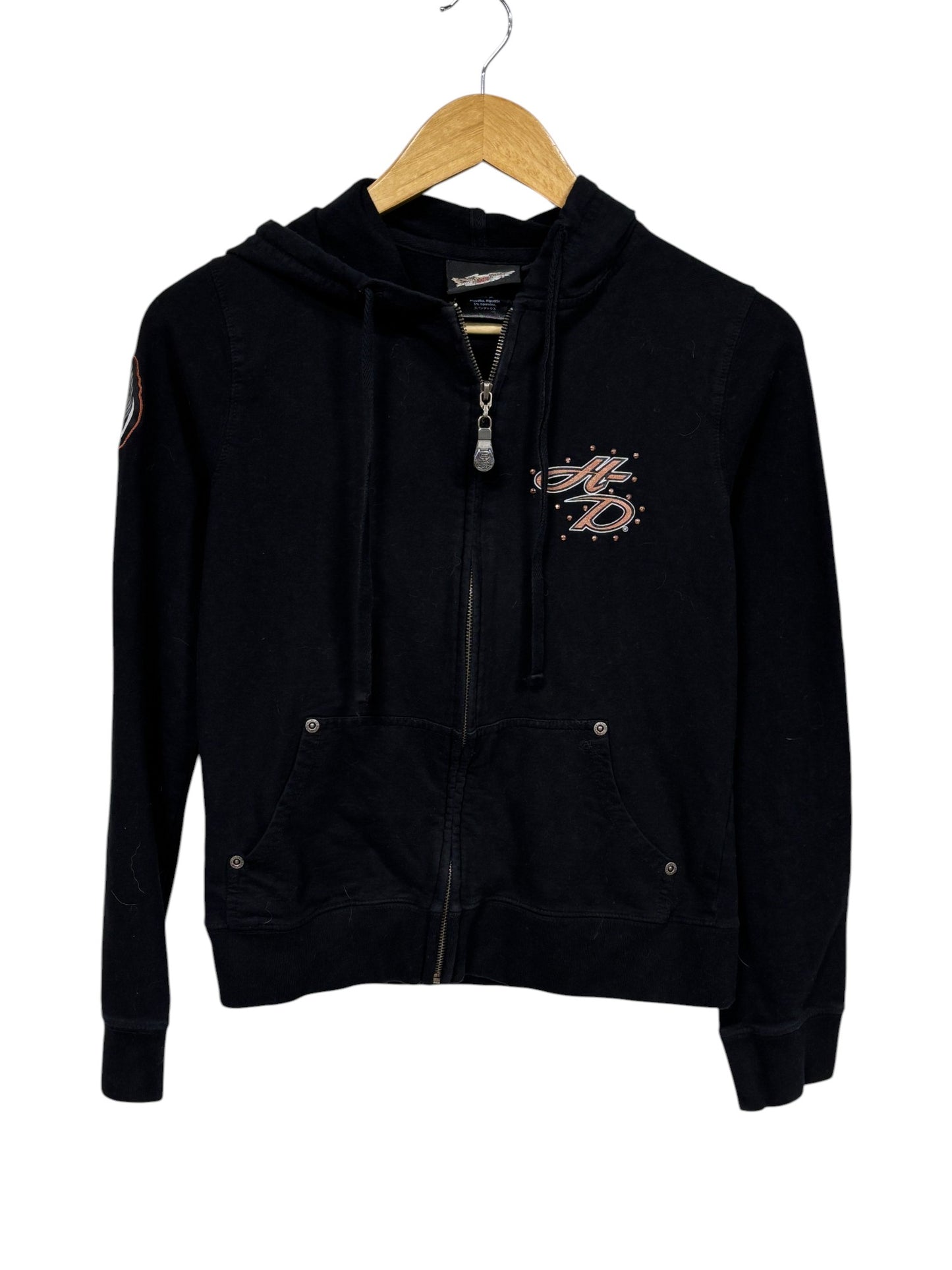 Harley Davidson Women's 105th Anniversary Biker Zip Up Hoodie Size Small
