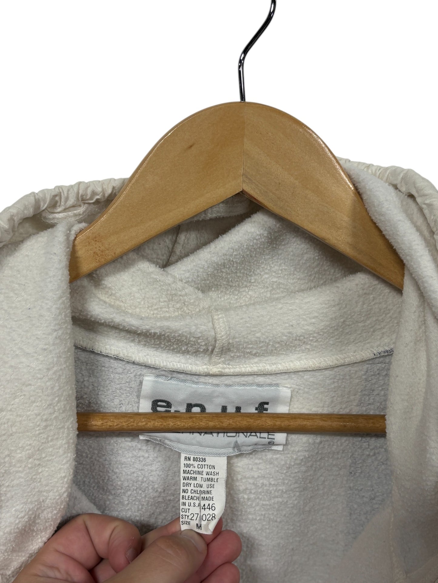 Vintage 90's ENUF International Striped Hoodie Size Medium