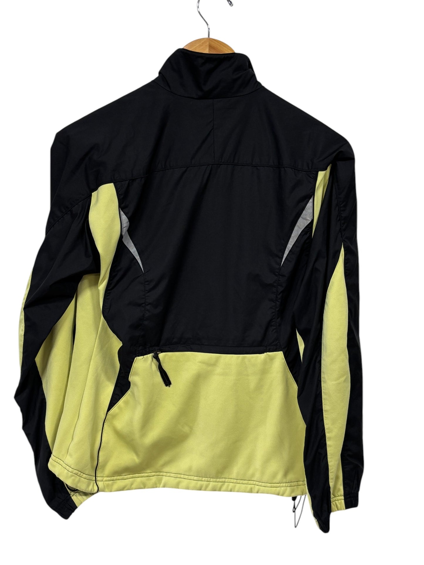 Vintage Y2K Nike Women's Black Yellow Zip Up Jacket Size Small