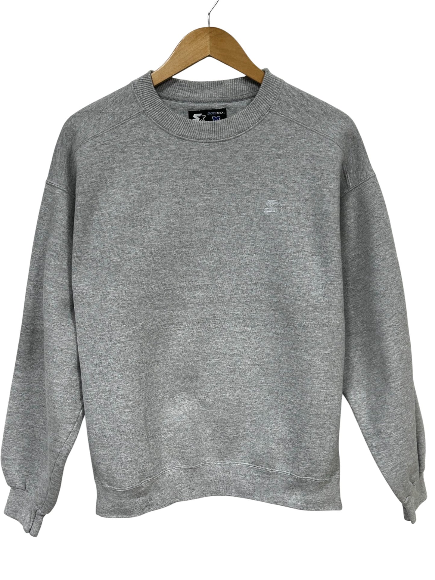 Vintage Starter Grey Blank Classic Logo Crewneck Sweater Size Medium