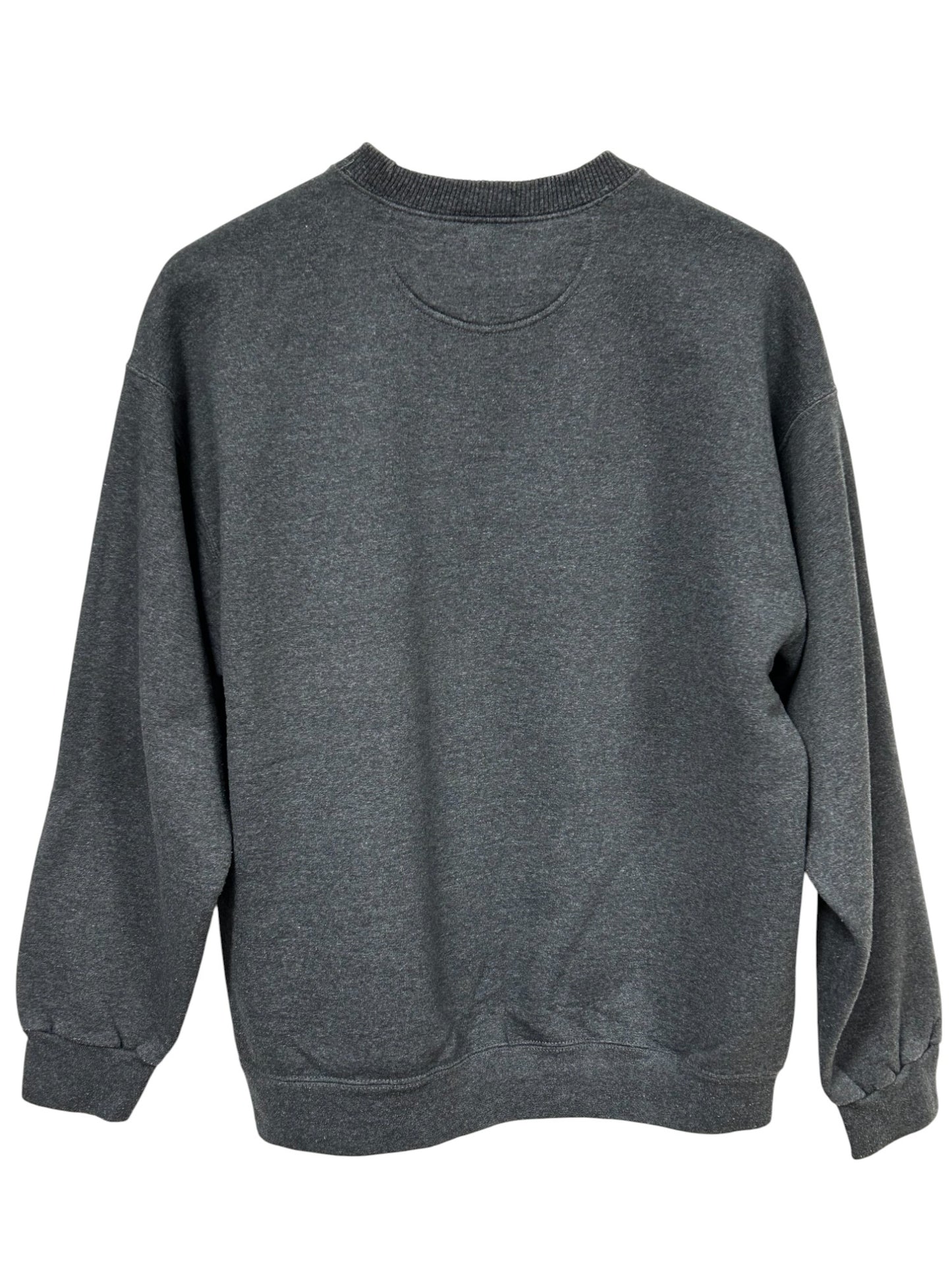 Vintage Starter Dark Grey Blank Classic Logo Crewneck Sweater Medium