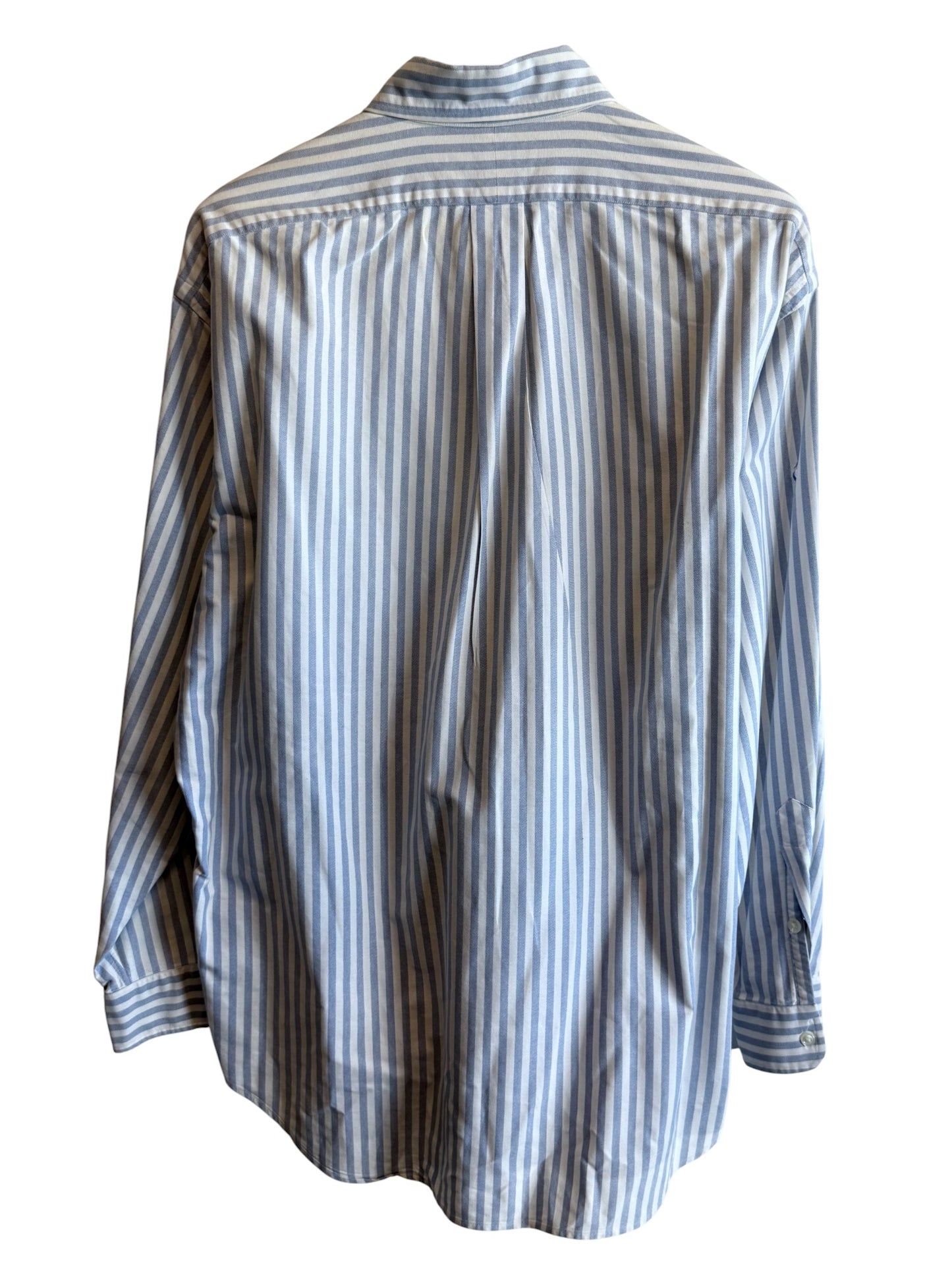 Vintage Polo Ralph Lauren Big Shirt Striped Button Up Size Medium