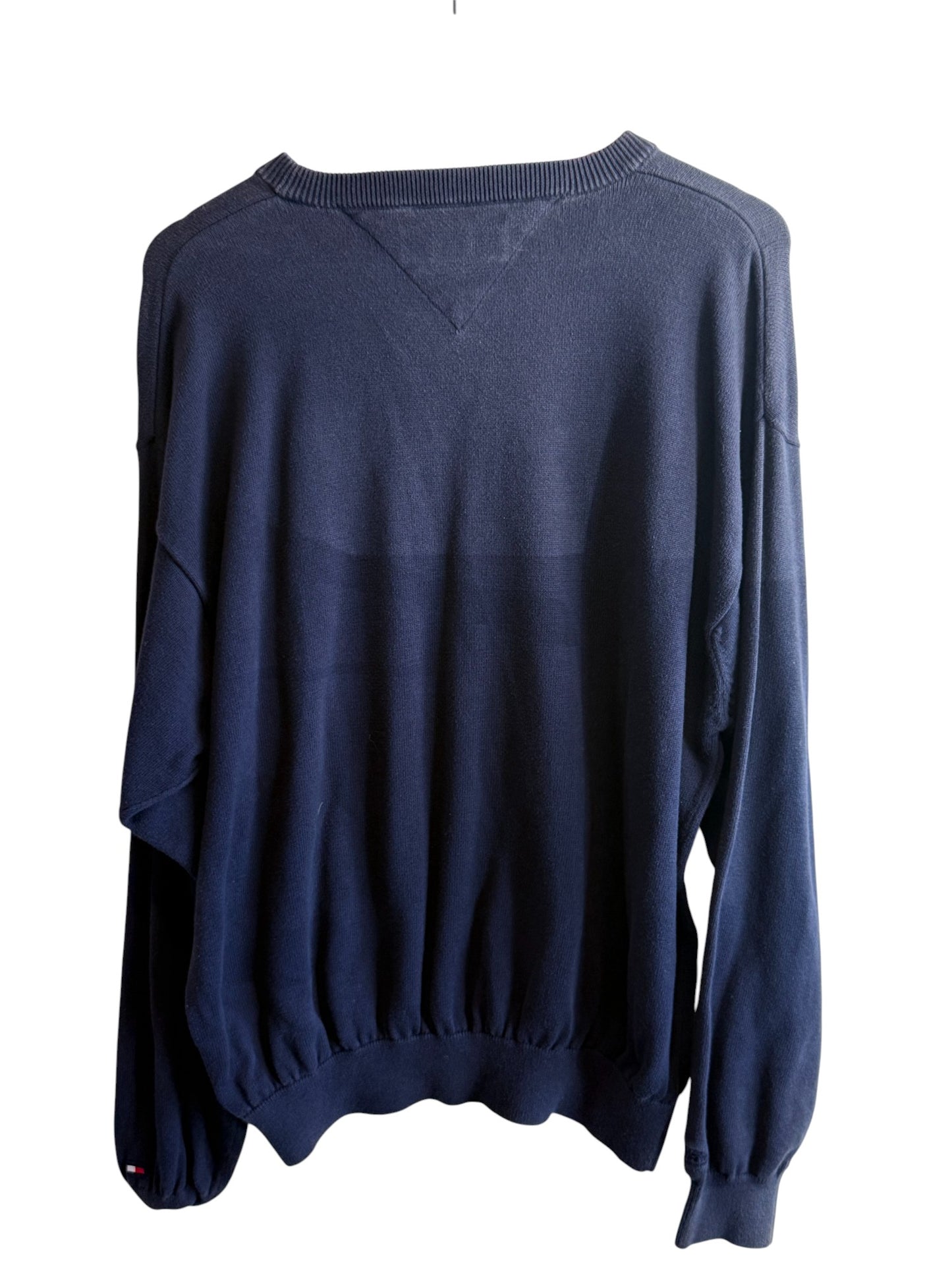 Vintage Y2K Tommy Hilfiger Navy Blue Sweater Size XL