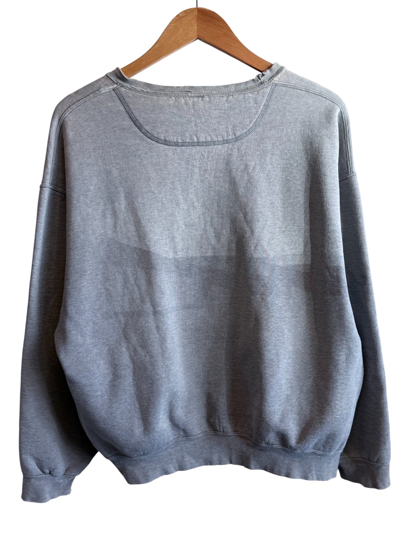 Vintage Thrashed Grey Golf Embroidered Crewneck Sweater Size Large