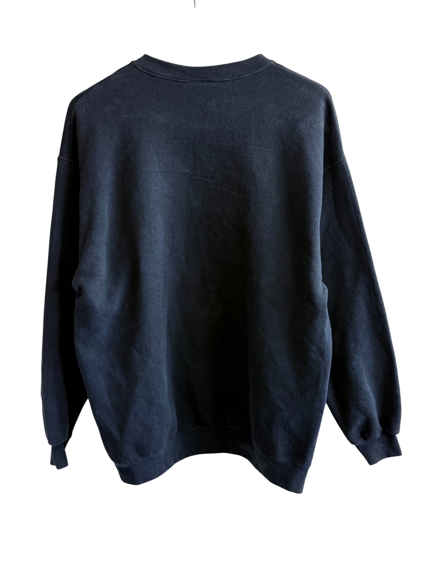 Vintage 90's Lee Heavyweight Black Blank Crewneck Sweater Size Large