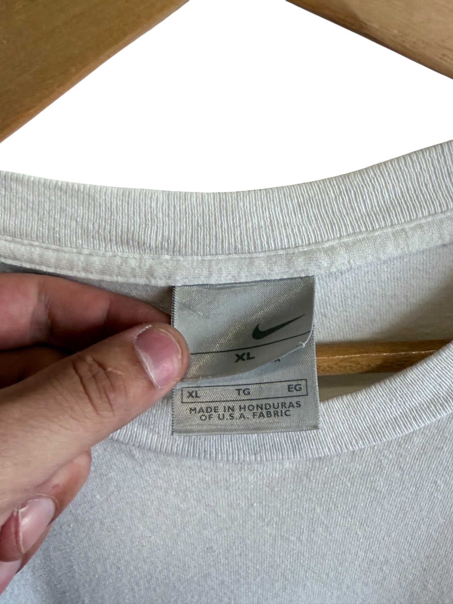 Vintage Y2K Property of Nike Athletic Swoosh Graphic Tee Size XL