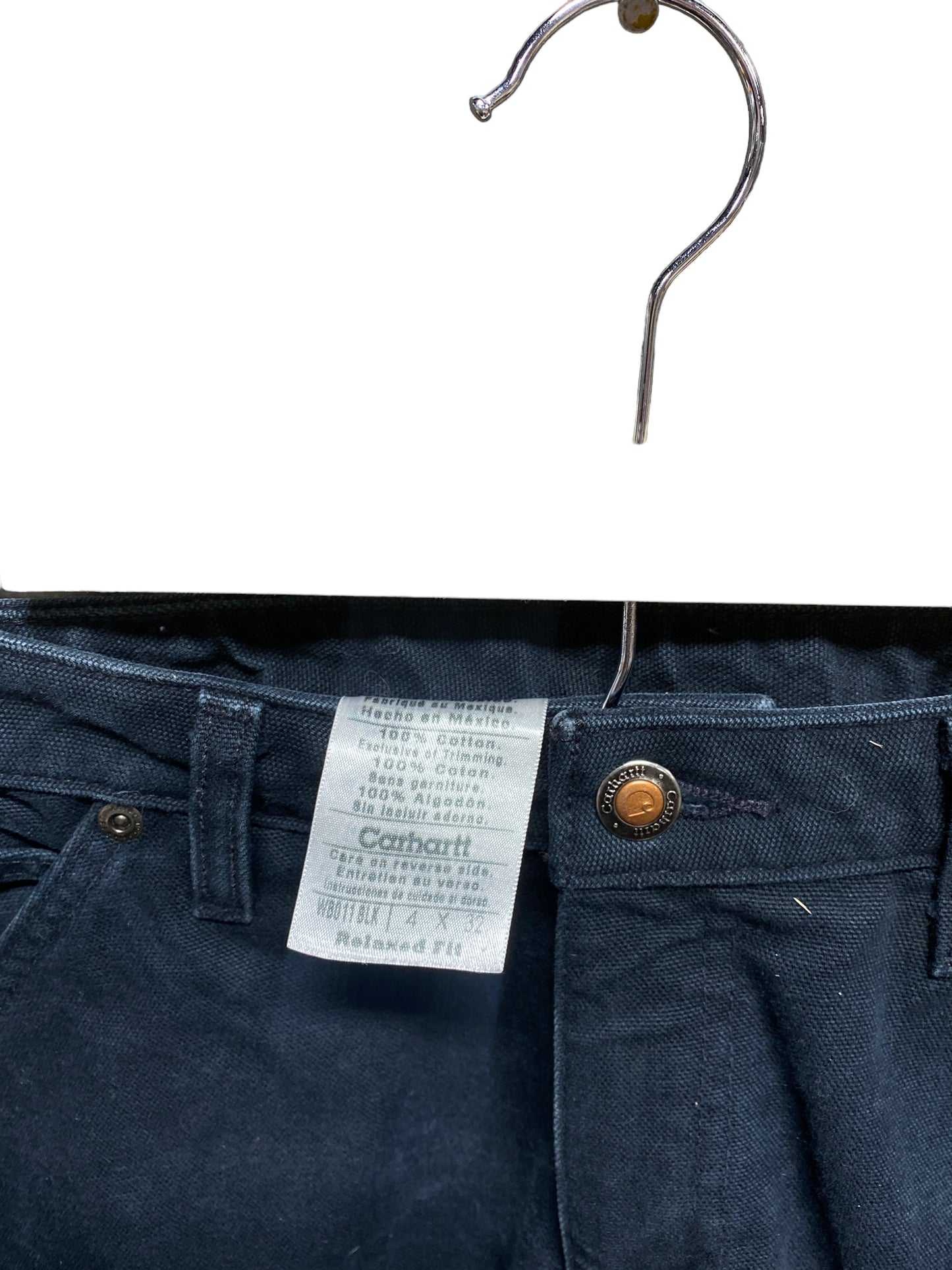 Vintage Carhartt Women's Black Carpenter Work Pants Size 30x32